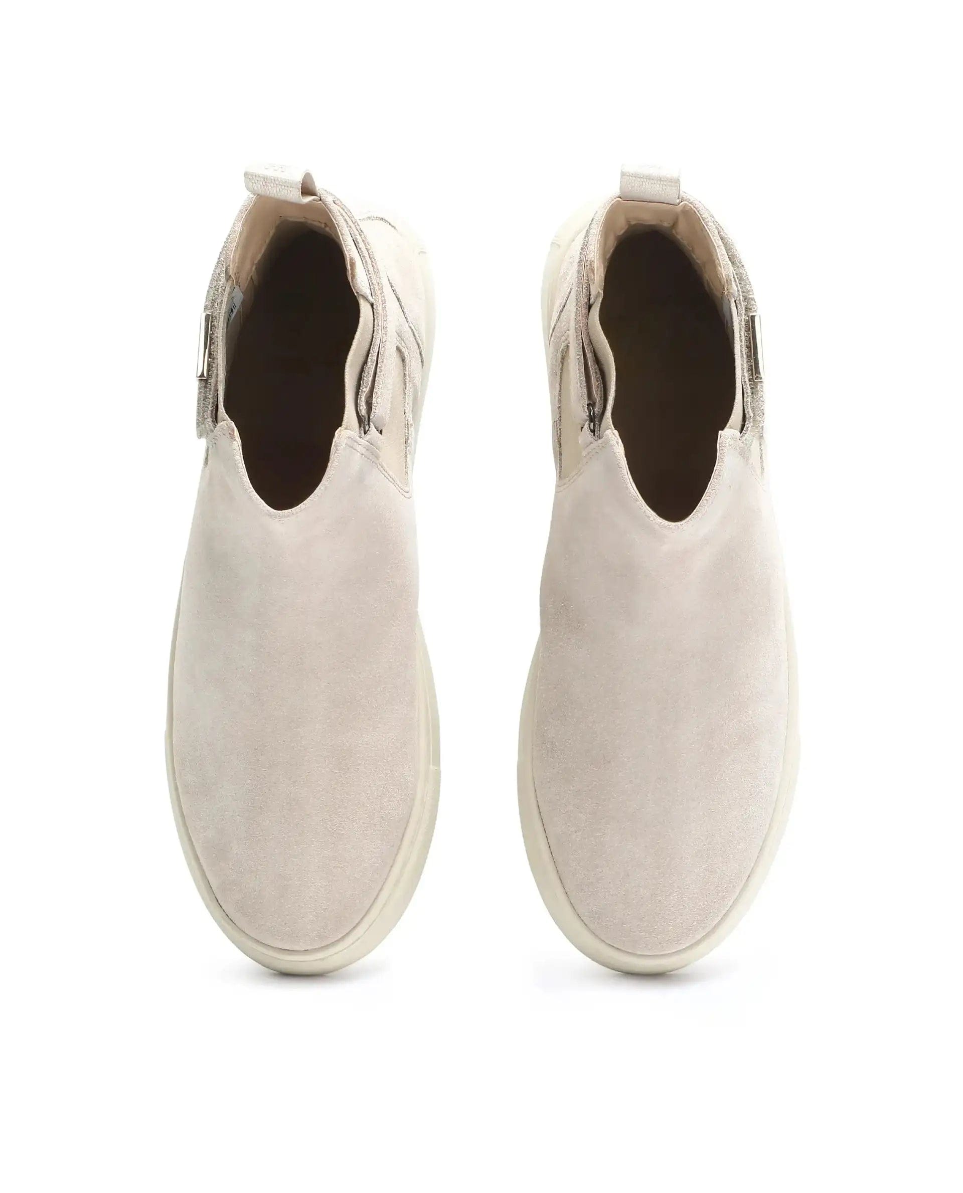 RAREZ Rare Rabbit Men Berus Beige Suede Slip - on Closure Shoes