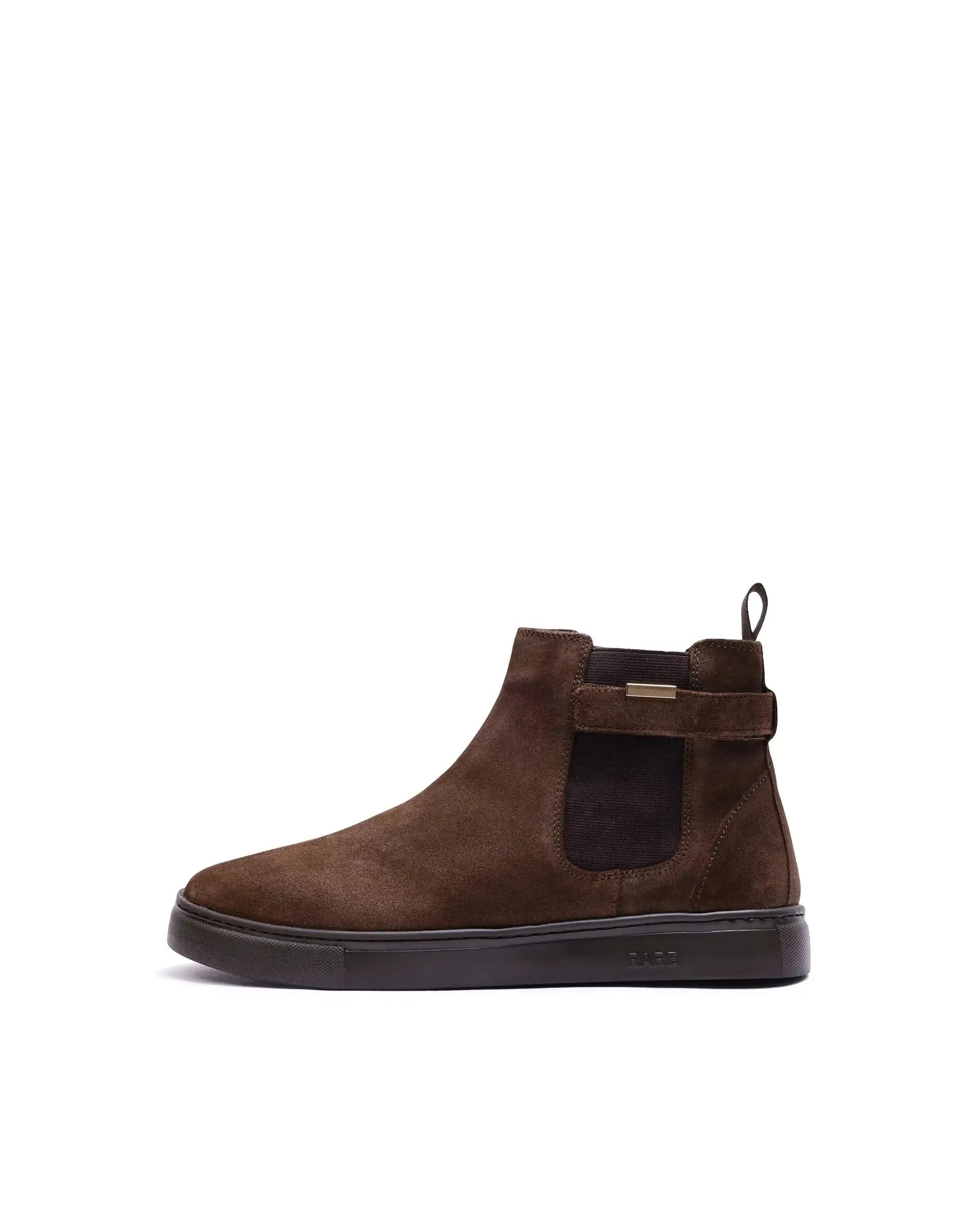 RAREZ Rare Rabbit Men Berus Dark Brown Suede Slip - on Closure Shoes