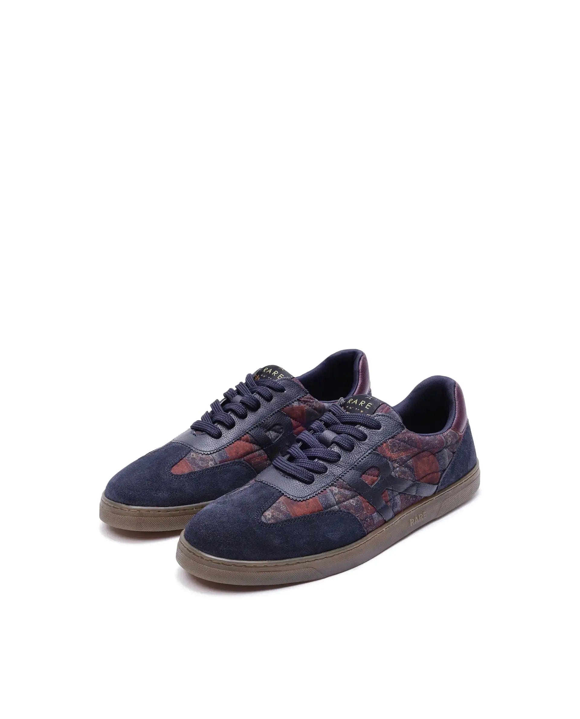 RAREZ Rare Rabbit Men Yarn Dark Blue Leather Lace - Up Closure Shoes
