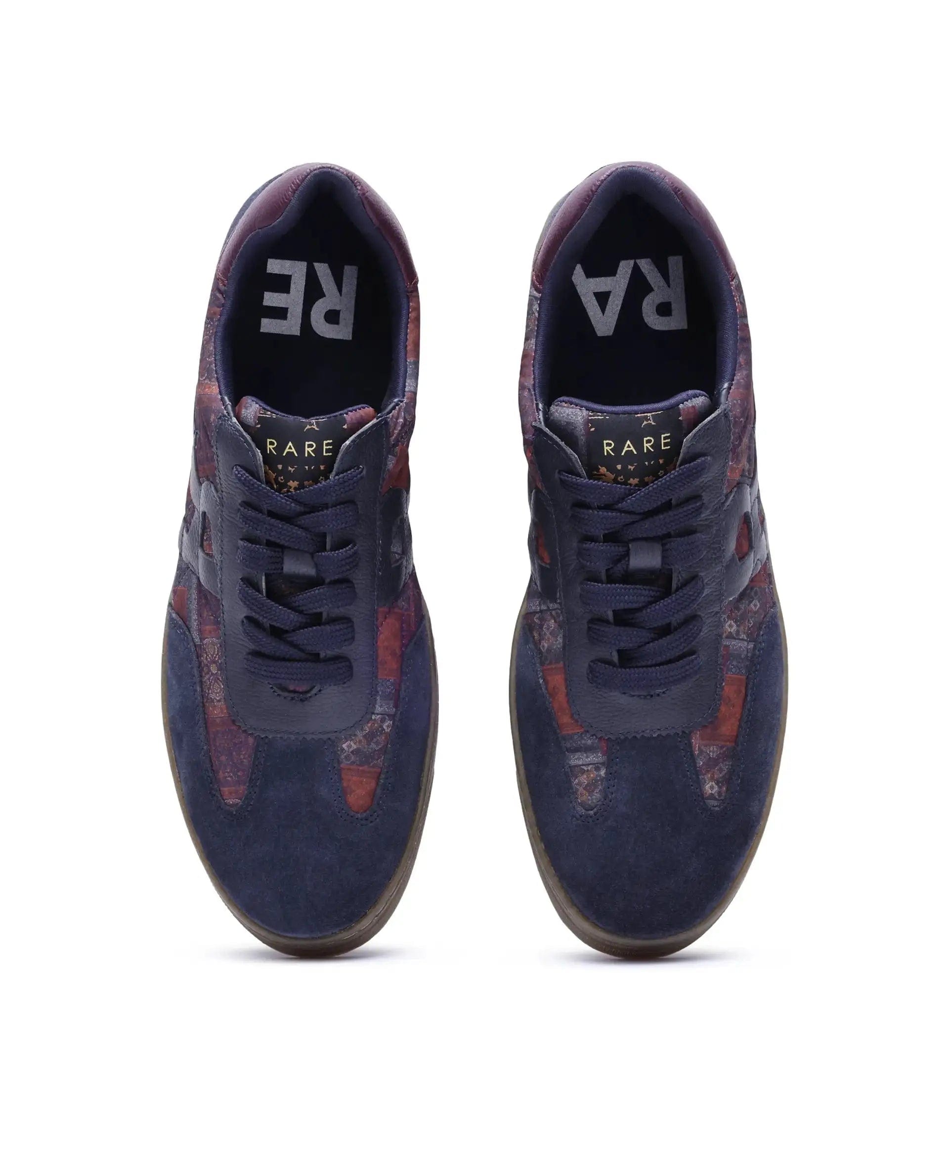 RAREZ Rare Rabbit Men Yarn Dark Blue Leather Lace - Up Closure Shoes