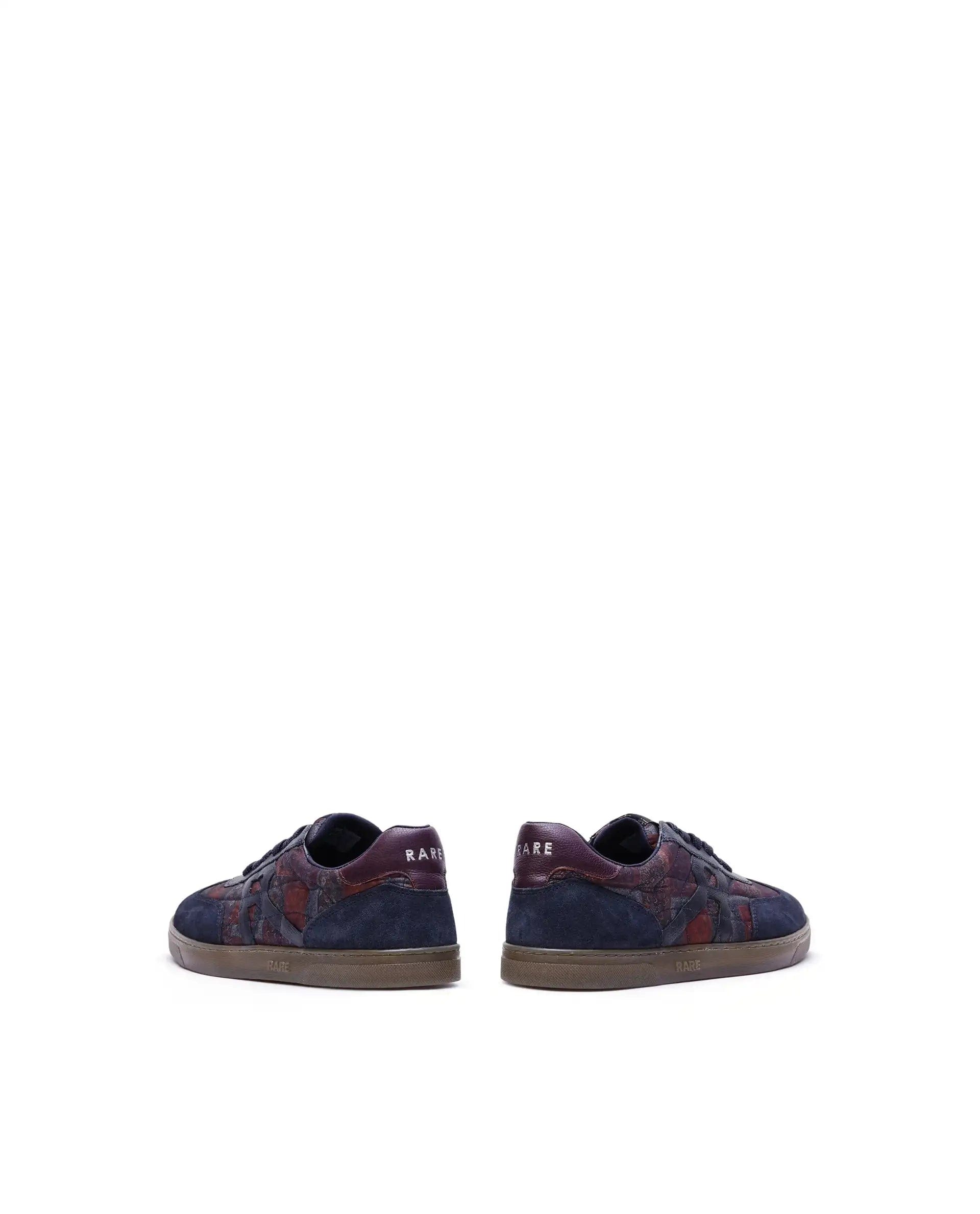 RAREZ Rare Rabbit Men Yarn Dark Blue Leather Lace - Up Closure Shoes