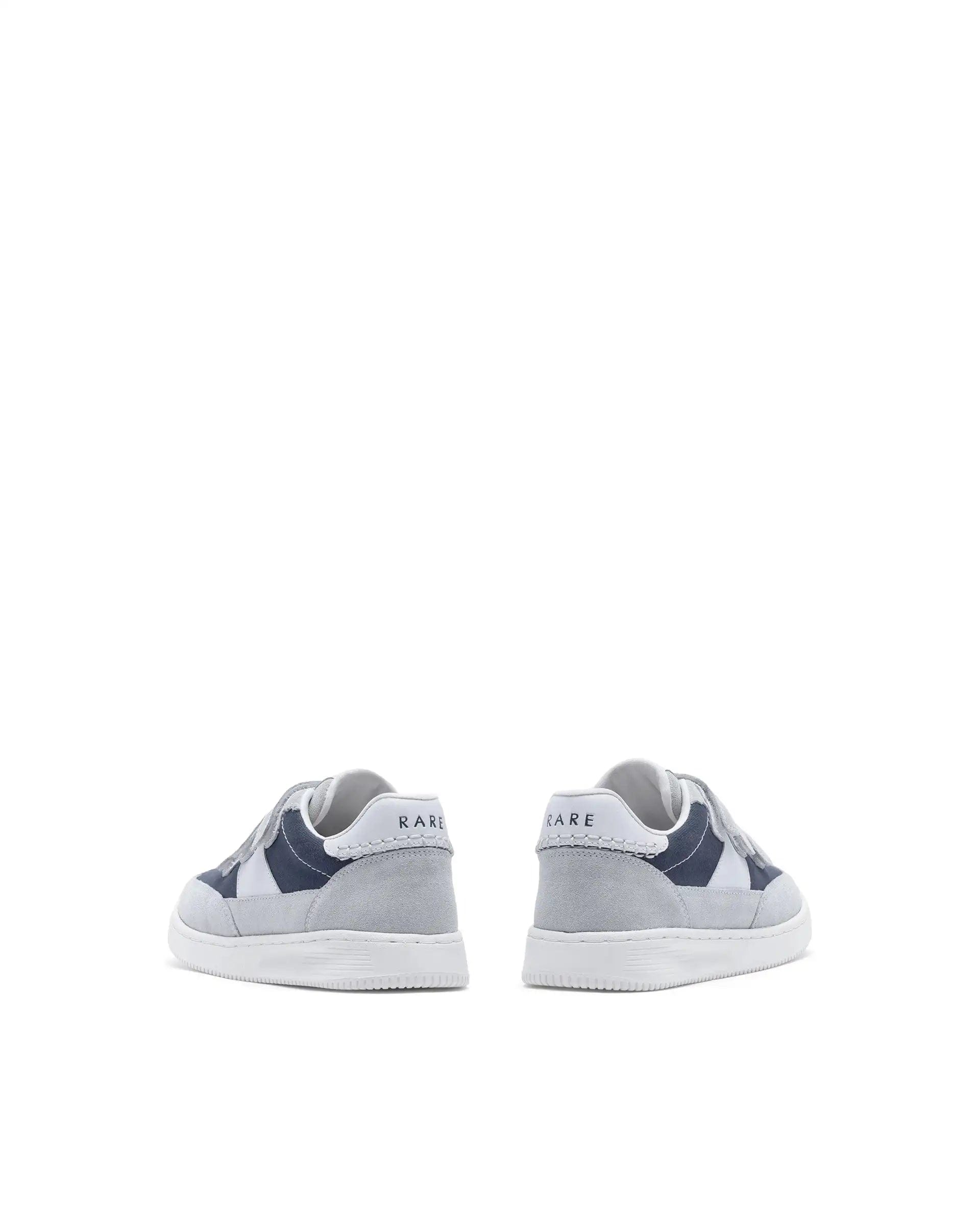 RAREZ Rare Ones Kids Walc Navy Leather Riptape Fastening Sneaker