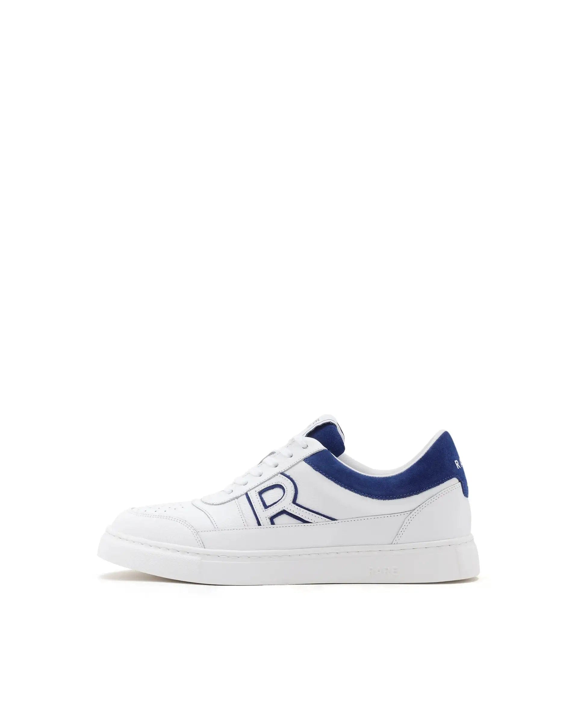 RAREZ Rare Rabbit Men Axiom White Premium Suede Genuine Leather Dualtone Lace - Up Shoes