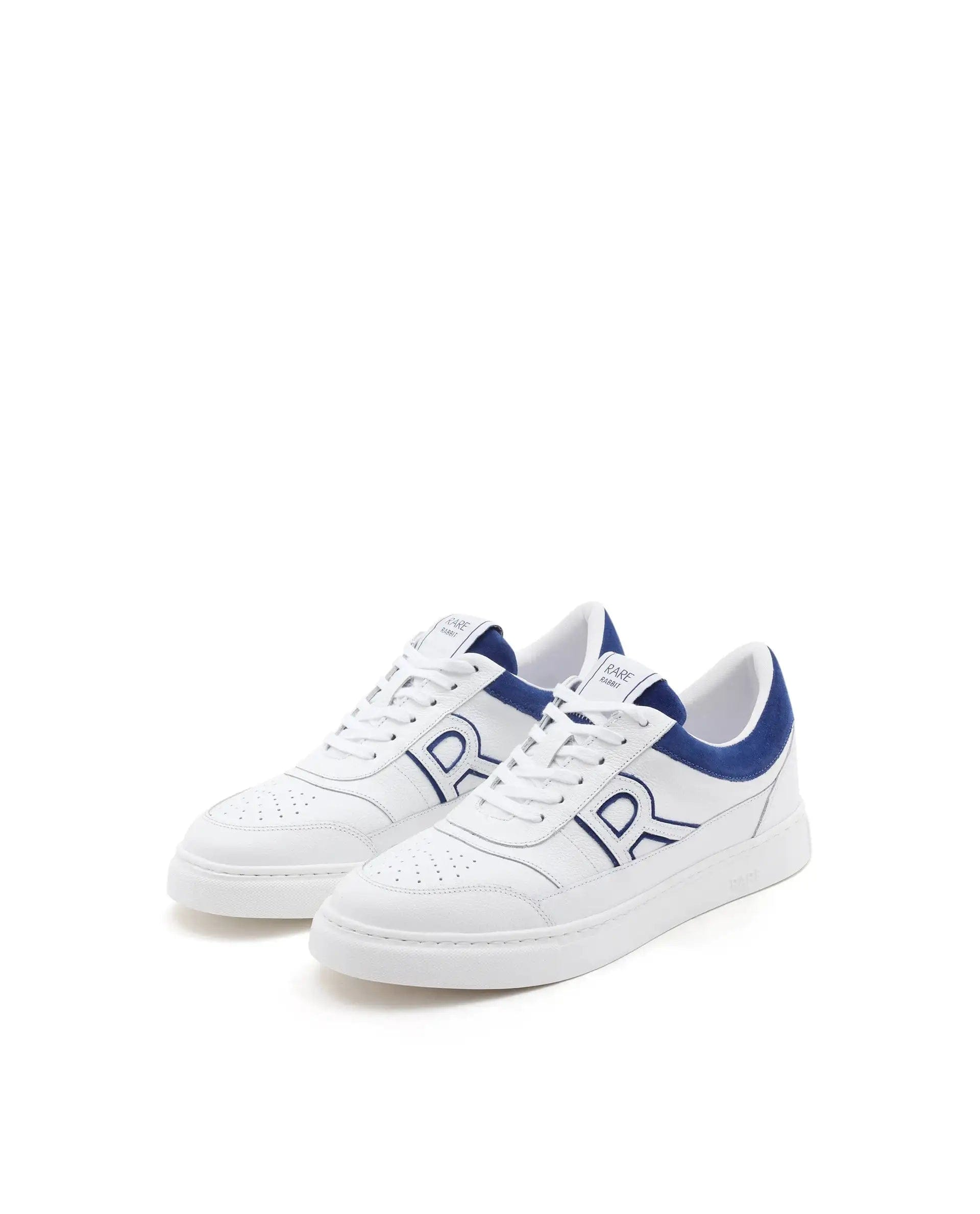 RAREZ Rare Rabbit Men Axiom White Premium Suede Genuine Leather Dualtone Lace - Up Shoes