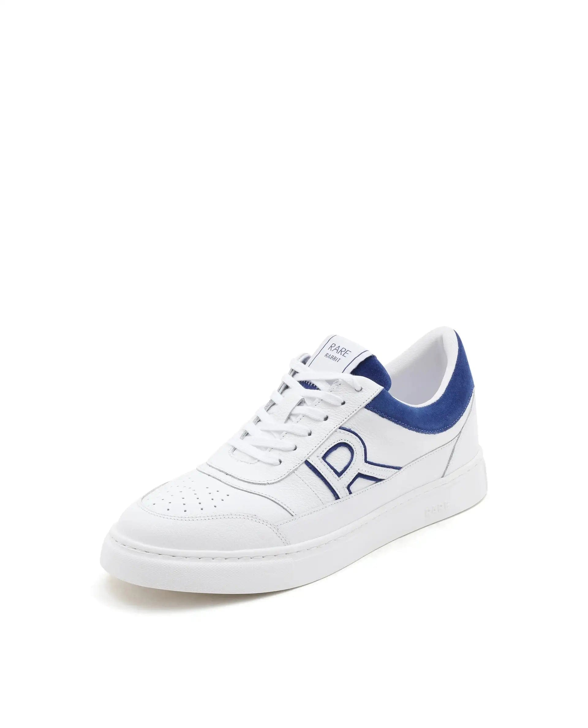 RAREZ Rare Rabbit Men Axiom White Premium Suede Genuine Leather Dualtone Lace - Up Shoes