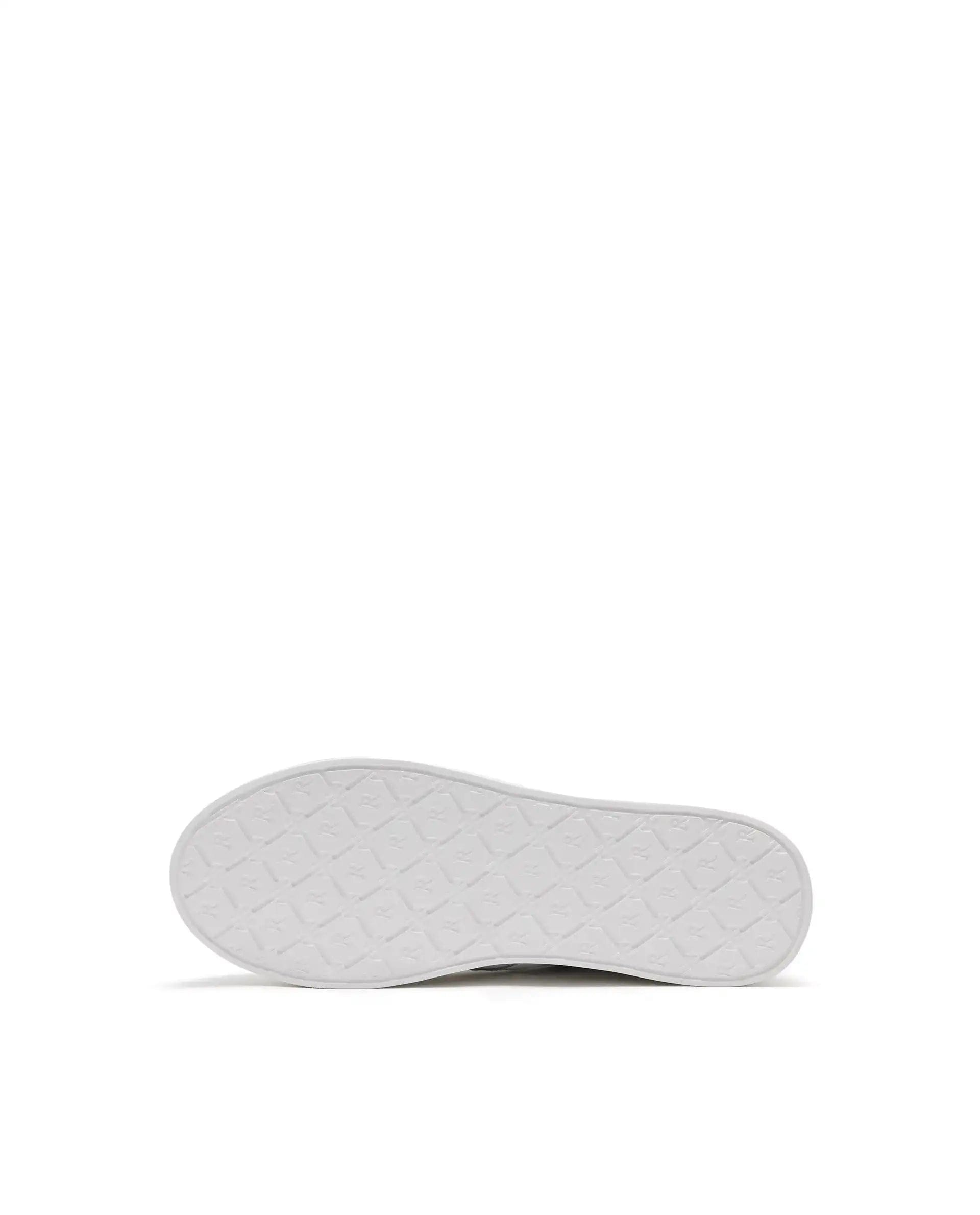 RAREZ Rare Rabbit Men Umbra White Lace - Up Genuine Leather Low - Top Perforated Shoes