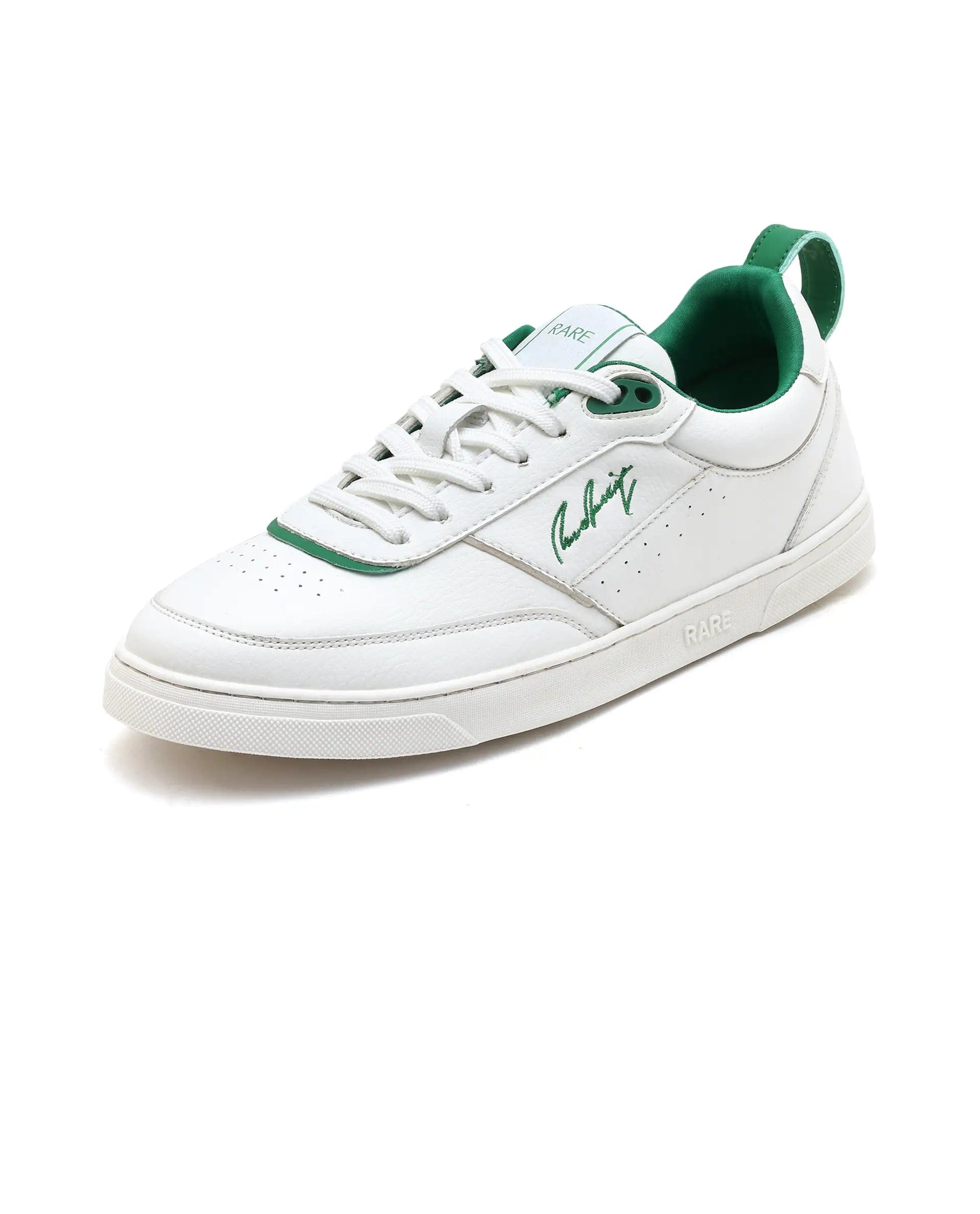 RAREZ Rare Rabbit Men's Garen Green Micro Fiber Causal Sneaker