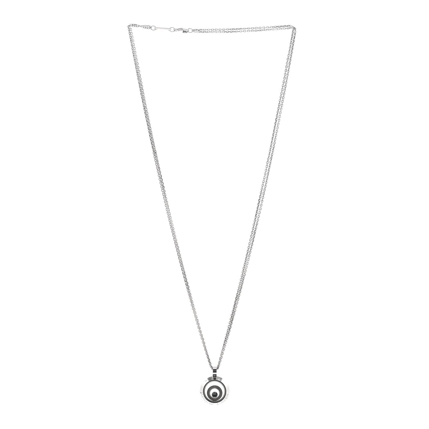 Chopard 18K White Gold Diamond Happy Spirit Pendant Necklace