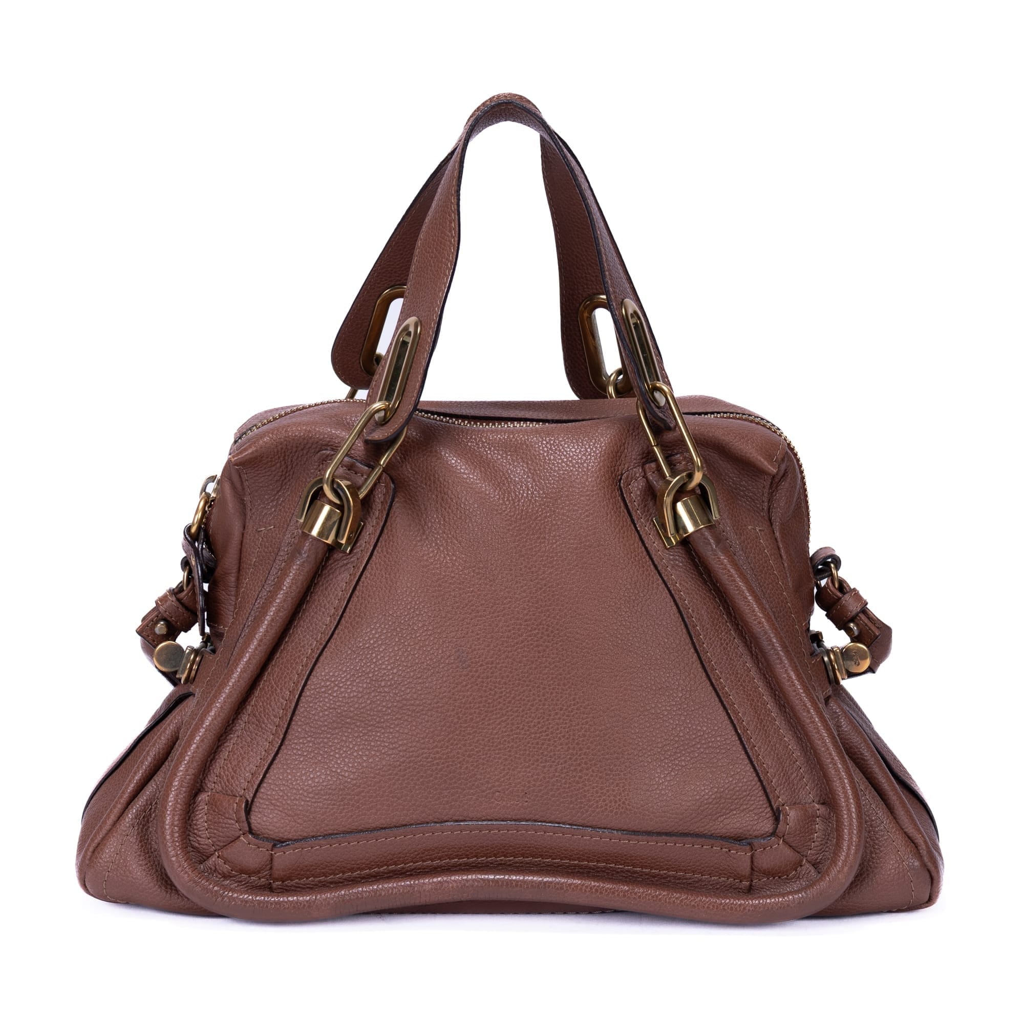 Chloe Chocolate Brown Calf Leather Paraty OAG8753