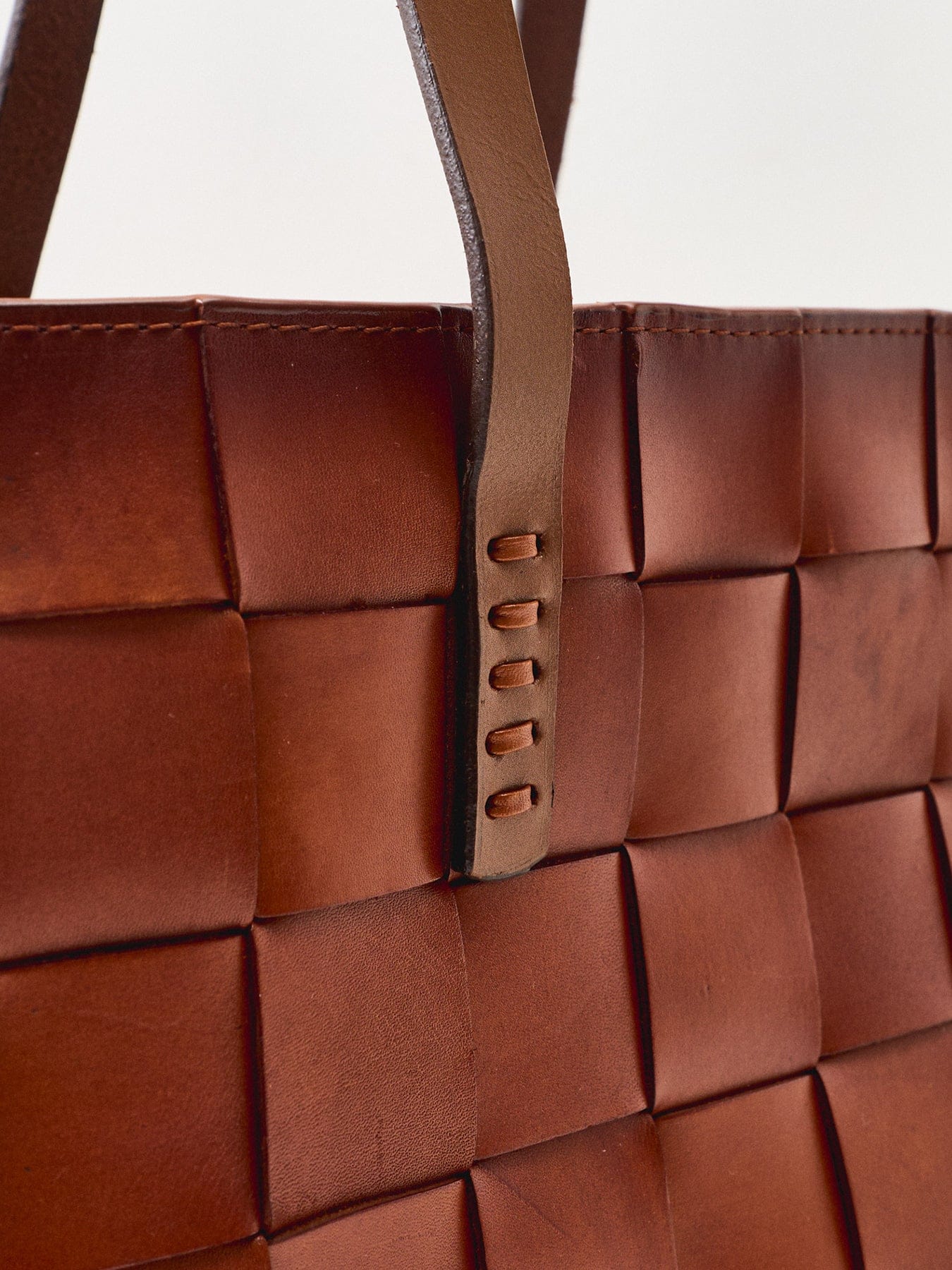 Dragon Diffusion Japan Suede Box Weave Basket Tan