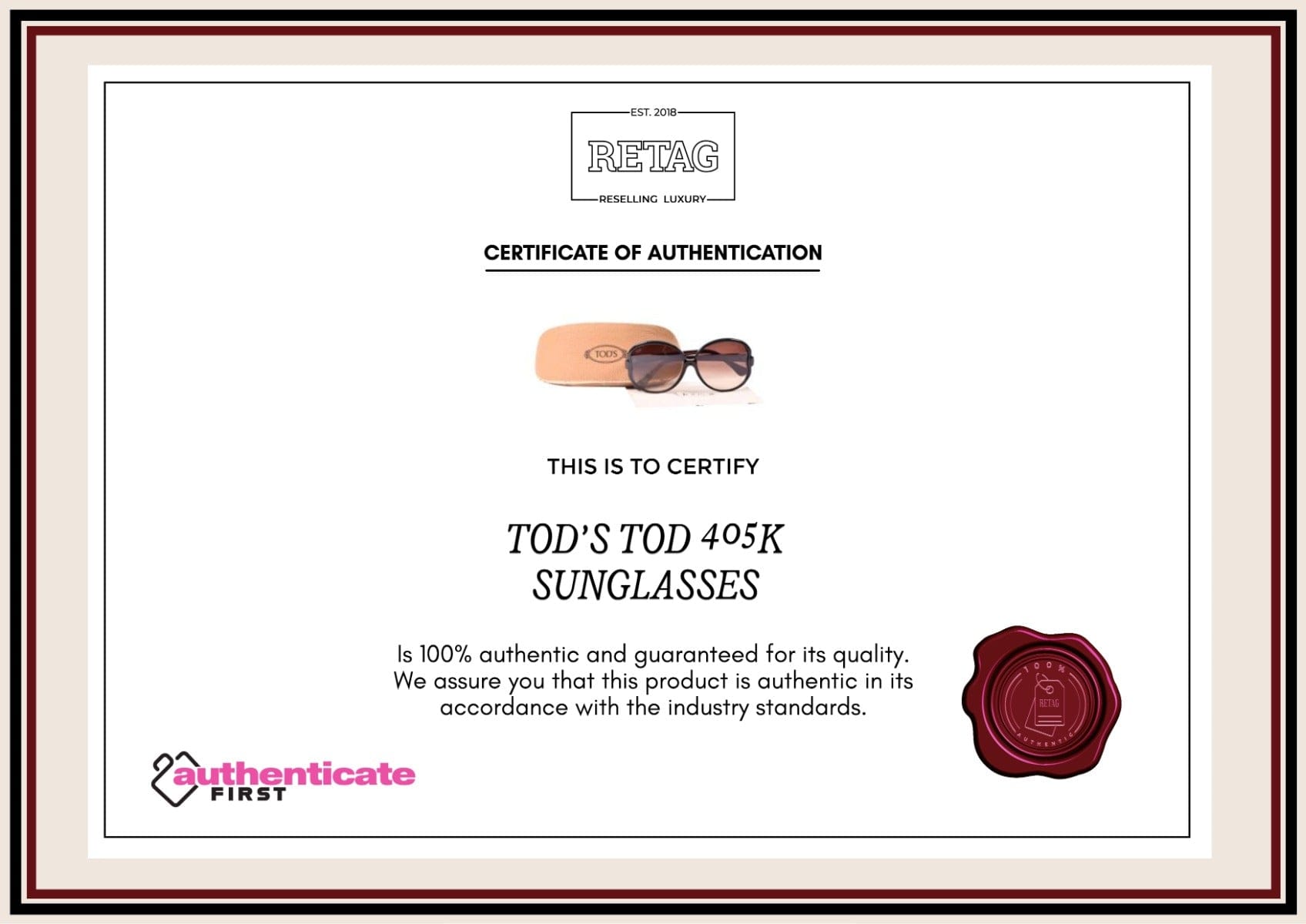 Tod'S Tod405K Sunglasses