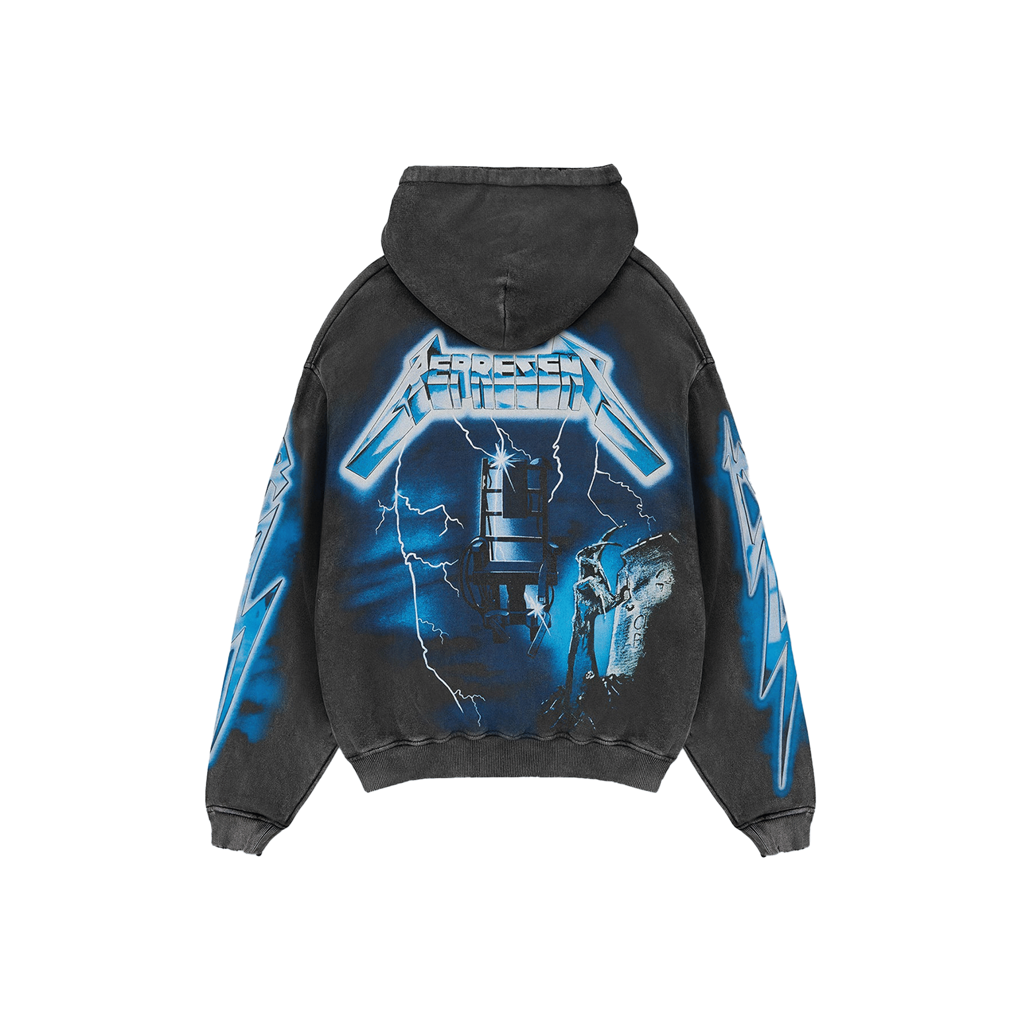 Represent x Metallica Ride The Lightning Hoodie Vintage Grey (SS25)