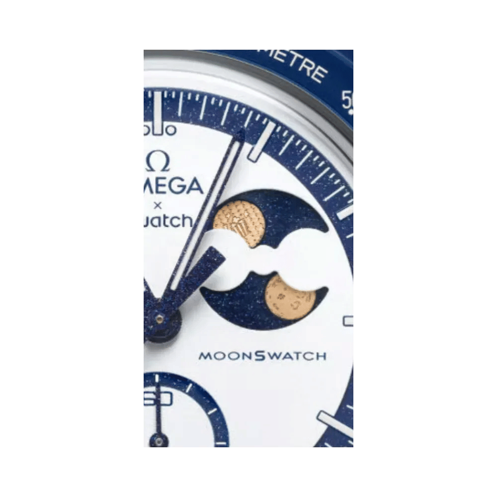 SWATCH x OMEGA Bioceramic Moonswatch Mission To Earthphase Moonshine Snoopy Gold Popcorn