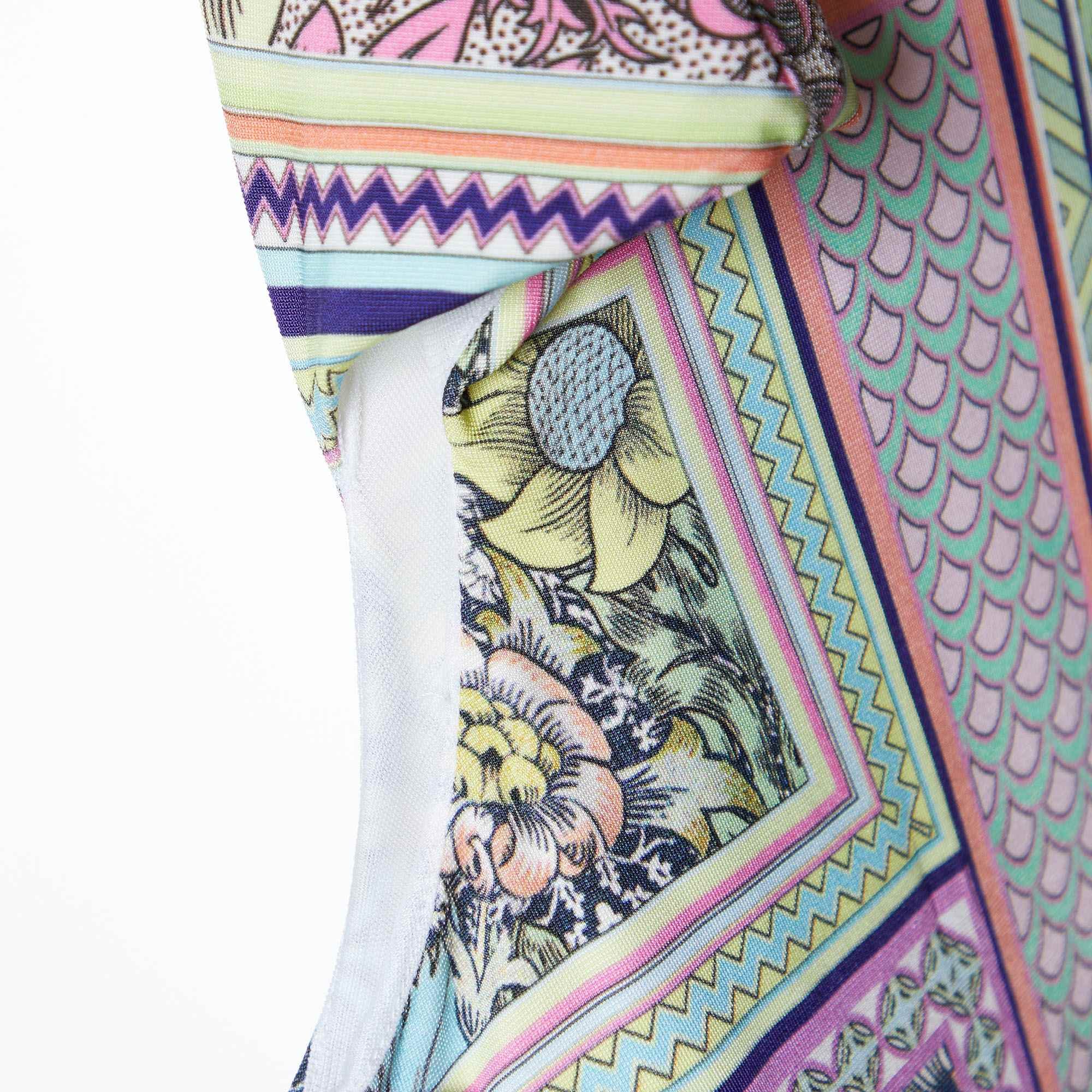 Just Cavalli Multicolor Printed Jersey Sleeveless T - Shirt