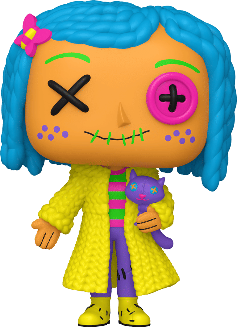 Funko Coraline – Coraline (Patchwork) Exclusive Blacklight Pop! Vinyl [RS]