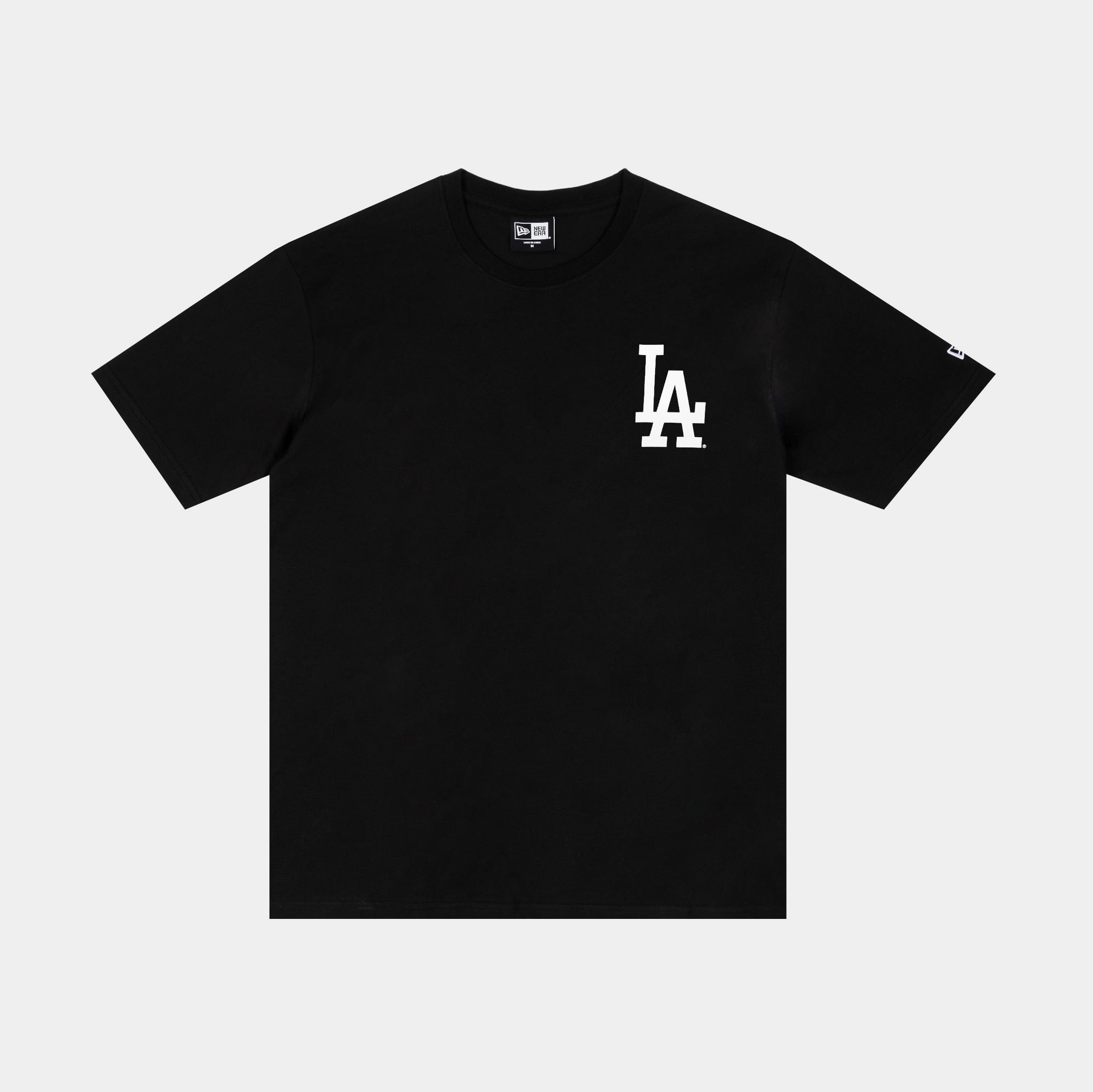 NEW ERA Los Angeles Dodgers Oversized Mens Short Sleeve Shirt (Black/White/White/Black)