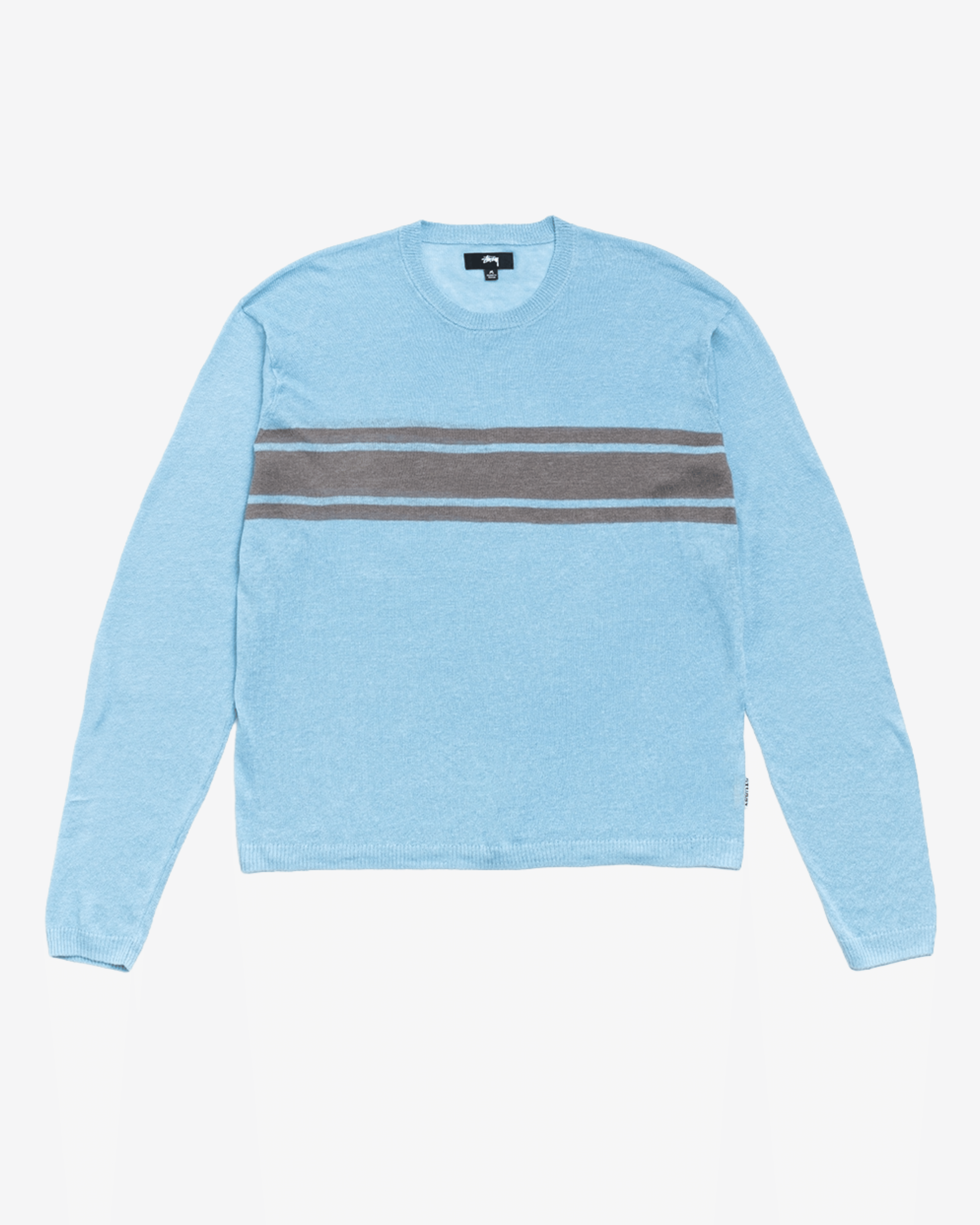 Stüssy - Men's Striped Long Sleeve Sweater - (Blue)