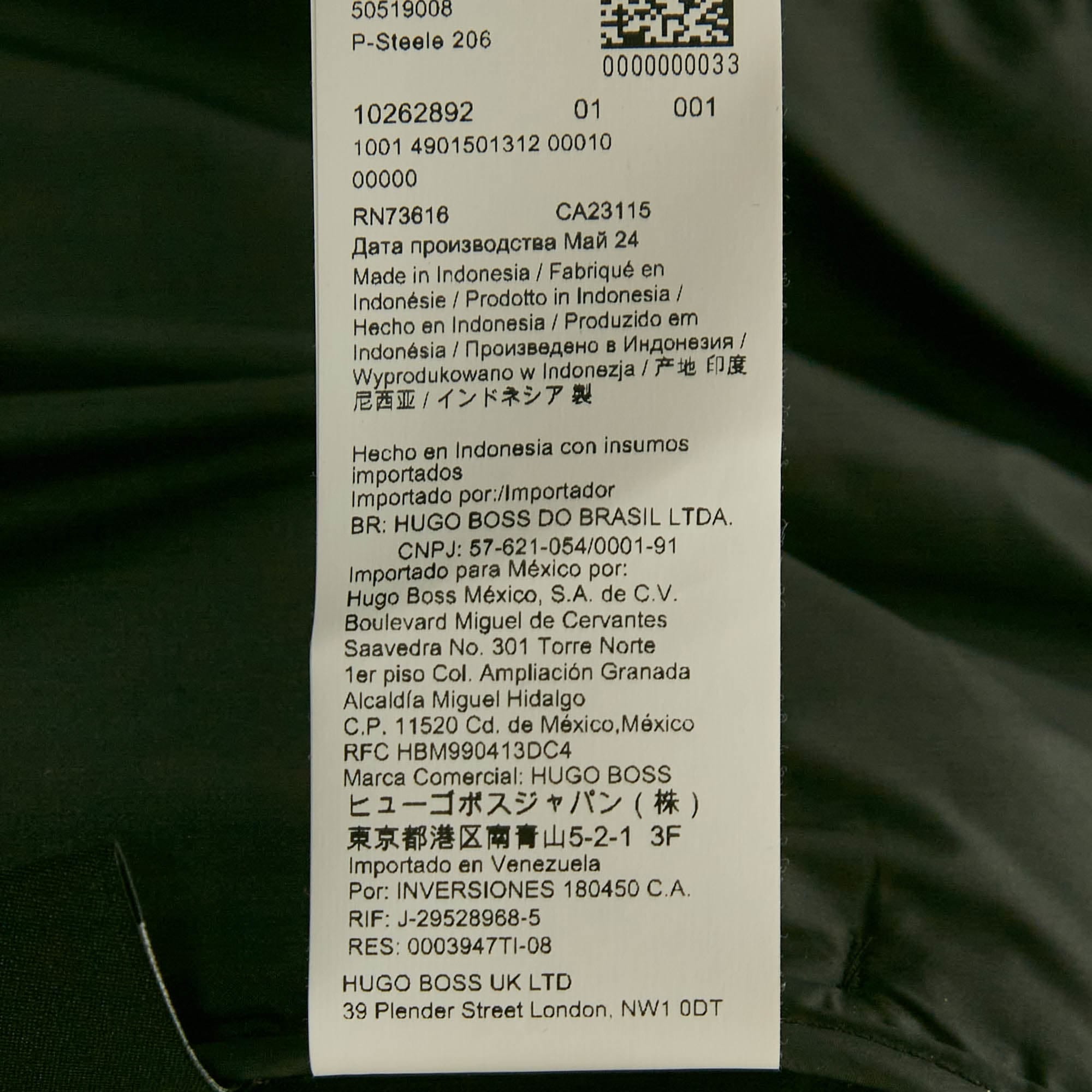 Hugo Boss Boss By Hugo Boss Black Cotton And Nylon Zip - Up Steele Jacket