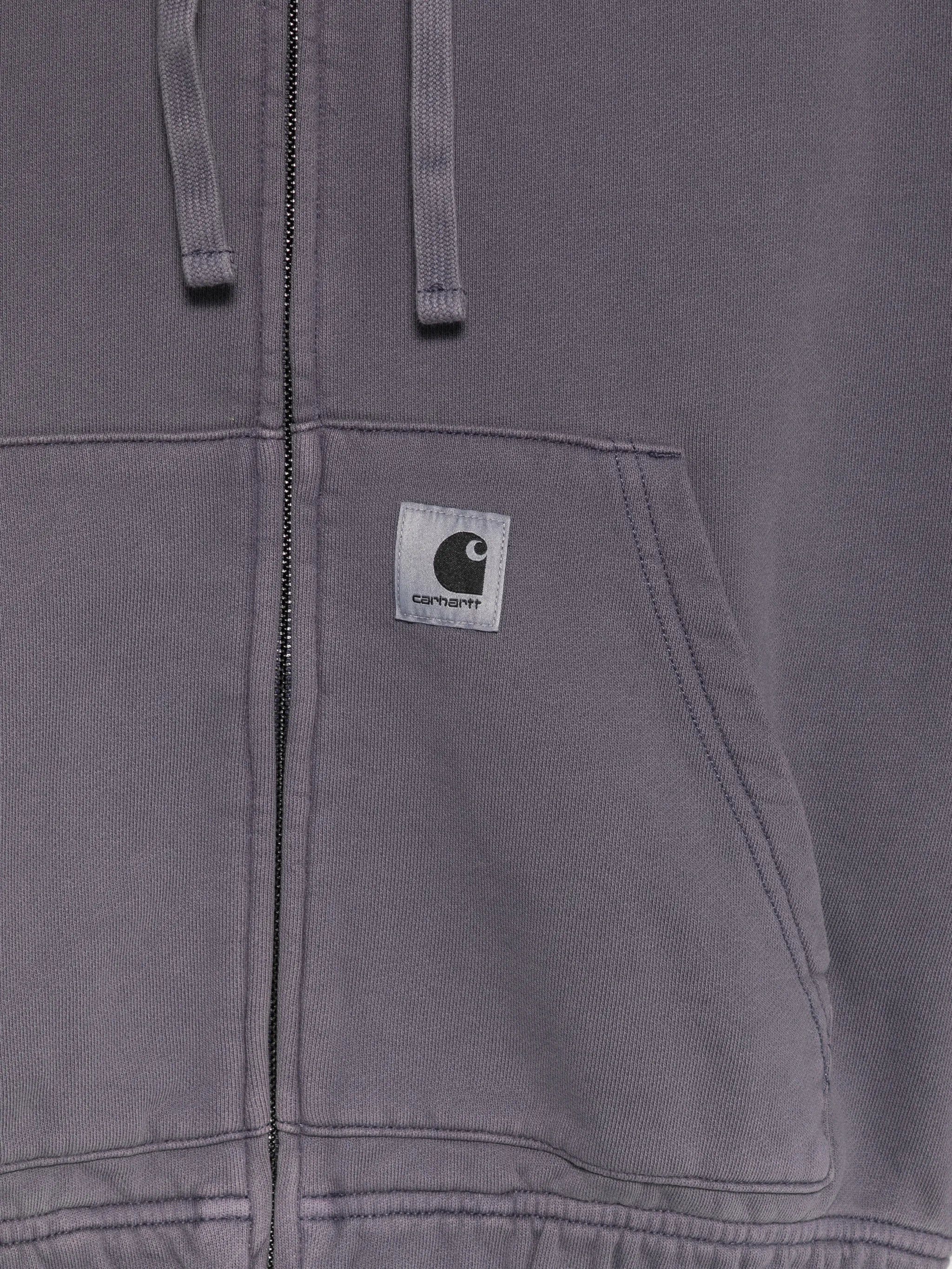 Carhartt WIP logo - patch zip - up hoodie