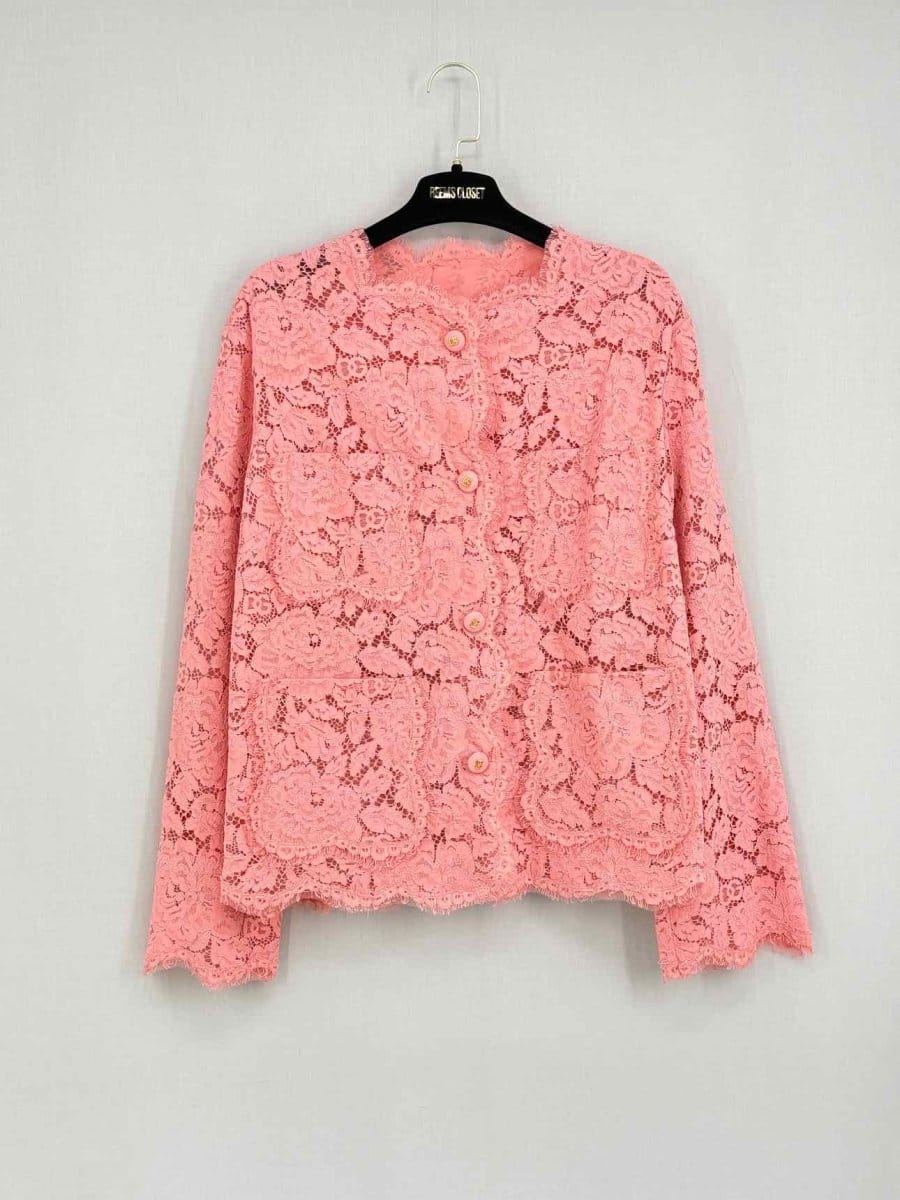 Dolce & Gabbana Pink Lace Size Medium/Large Outfit Set