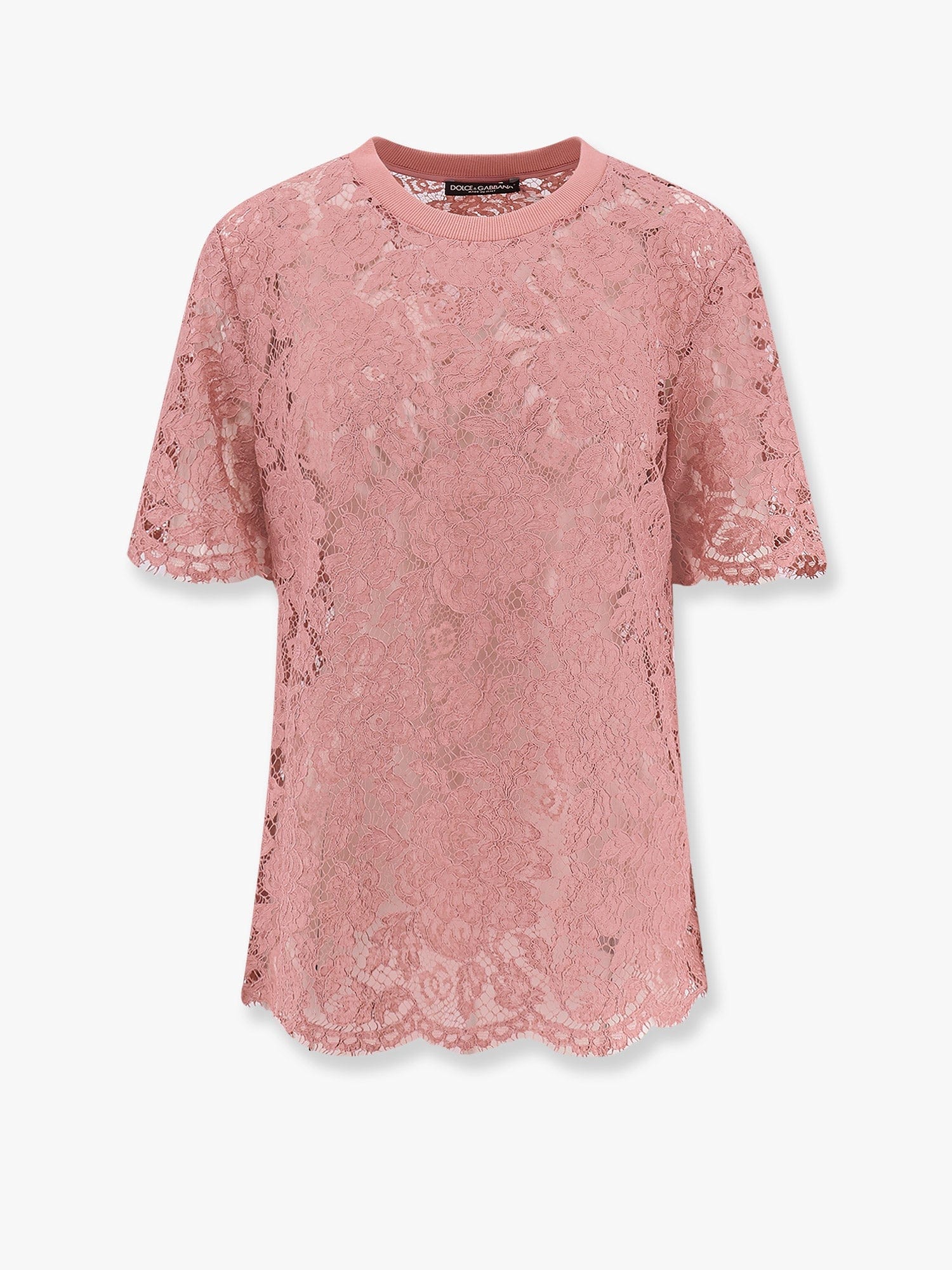 Dolce & Gabbana DG floral lace top