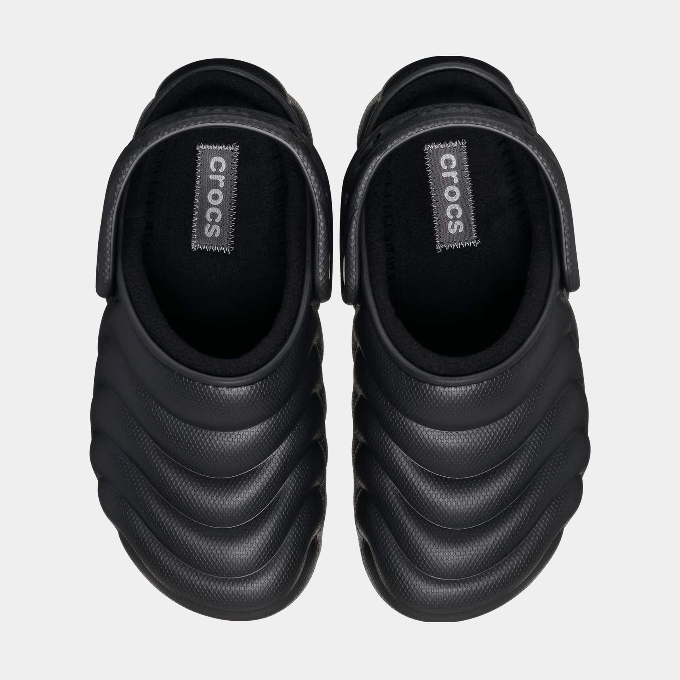 CROCS Classic Lined Overpuffed Clog Mens Sandals (Black) Final Sale