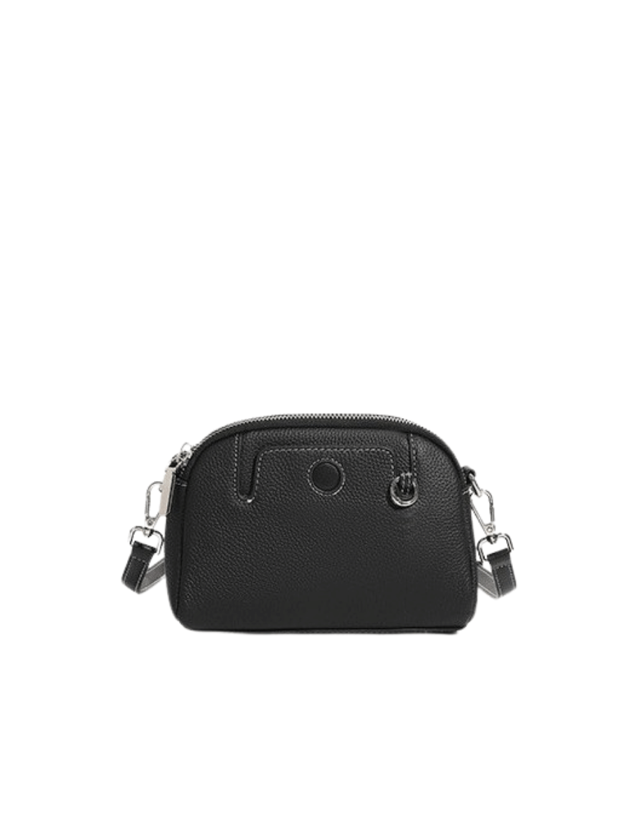 Favori Pouche - Ladies Leather Crossbody bag, Black