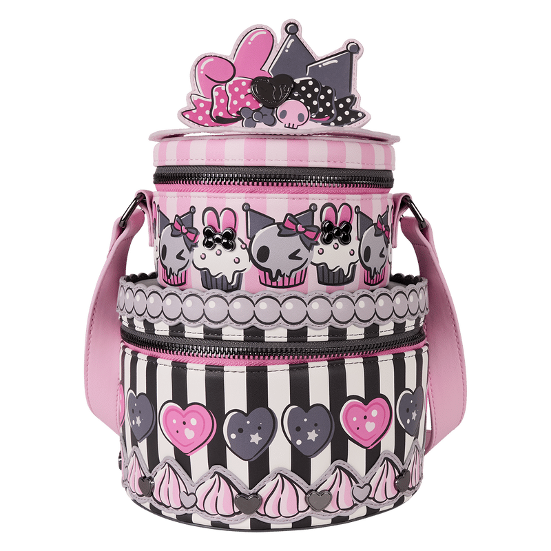 Loungefly SANRIO MY MELODY AND KUROMI FIGURAL CROSSBODY BAG SANTB1755 sold by Geek PH