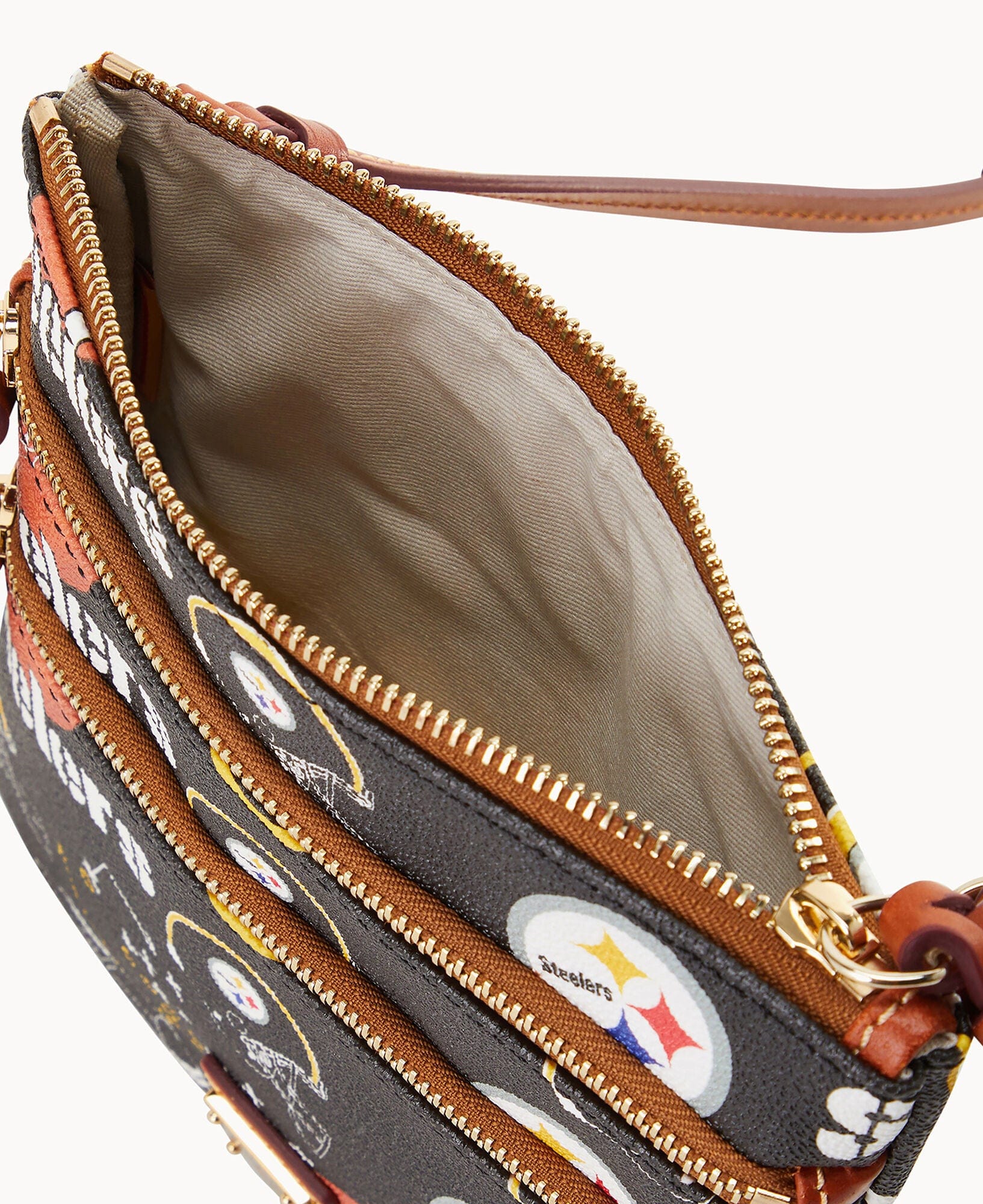 Dooney & Bourke NFL Steelers Triple Zip Crossbody