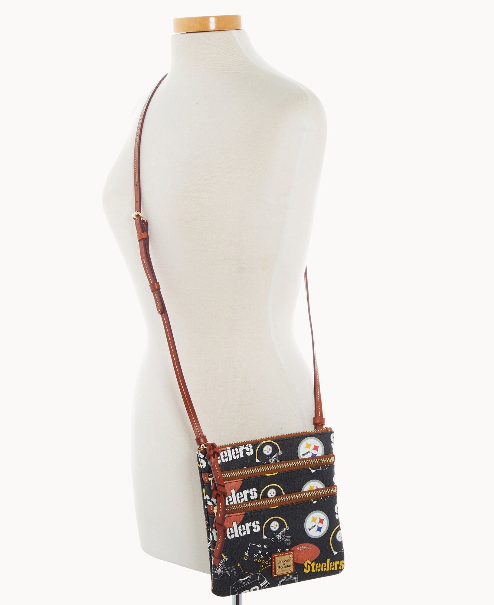 Dooney & Bourke NFL Steelers Triple Zip Crossbody