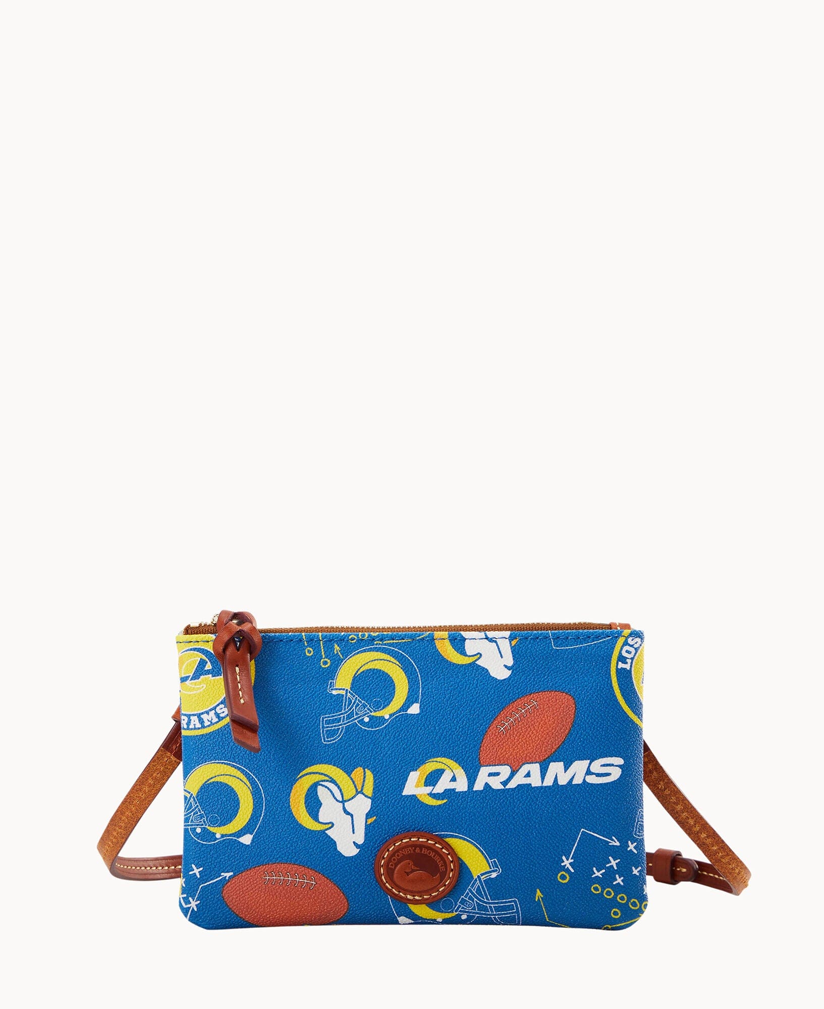Dooney & Bourke NFL Rams Top Zip Crossbody