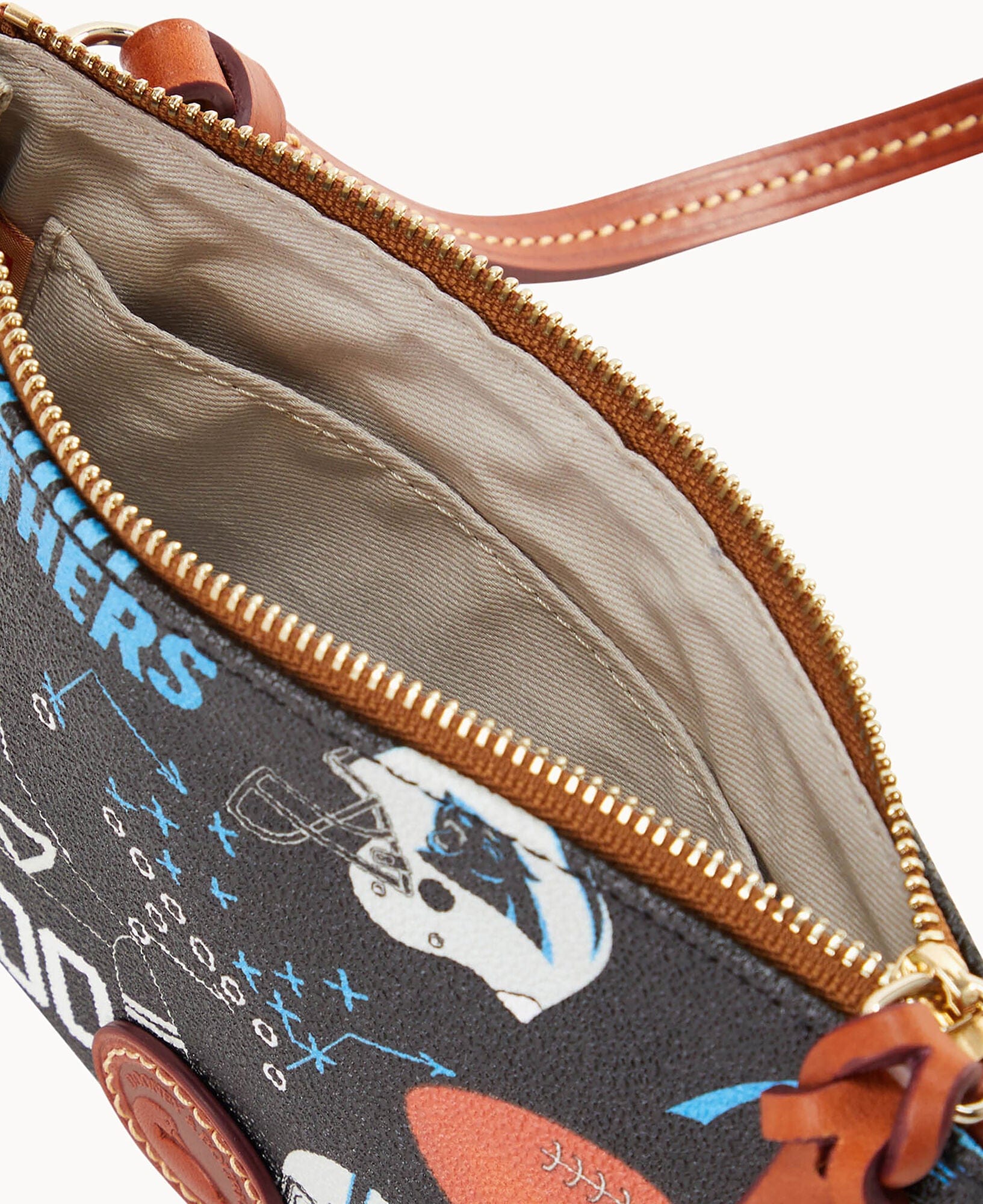 Dooney & Bourke NFL Panthers Top Zip Crossbody