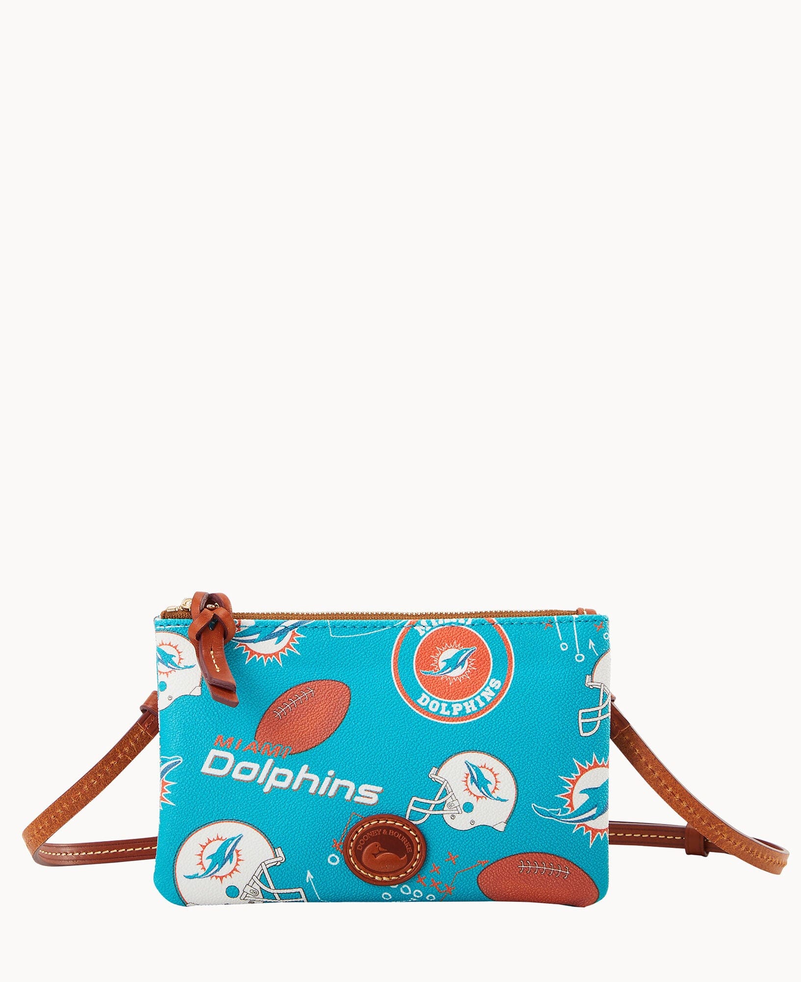 Dooney & Bourke NFL Dolphins Top Zip Crossbody