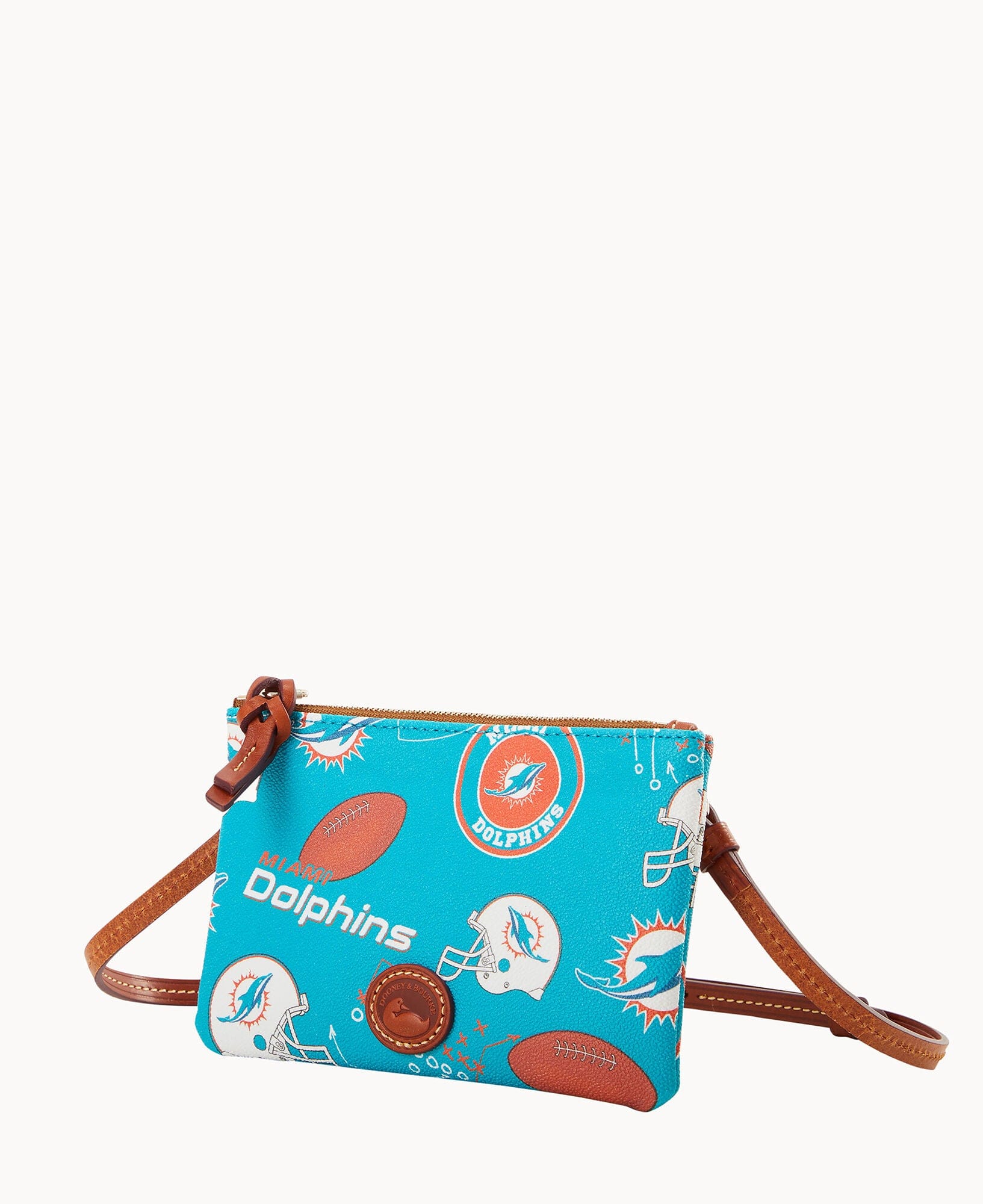 Dooney & Bourke NFL Dolphins Top Zip Crossbody