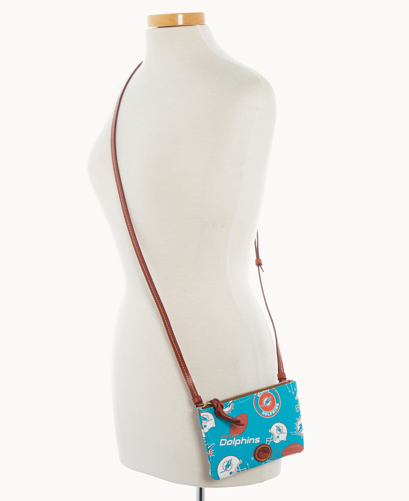 Dooney & Bourke NFL Dolphins Top Zip Crossbody