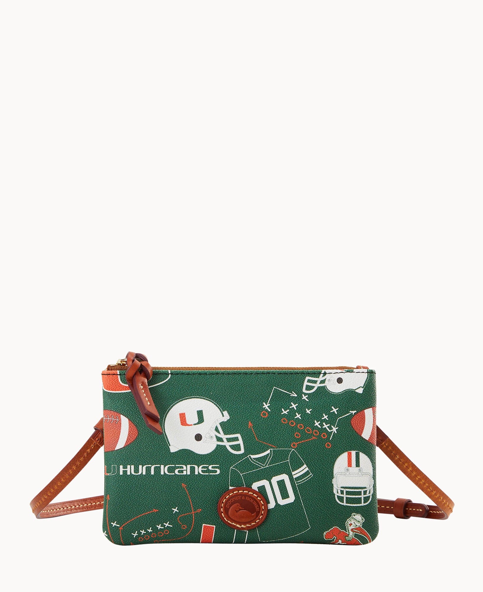 Dooney & Bourke Collegiate University of Miami Top Zip Crossbody
