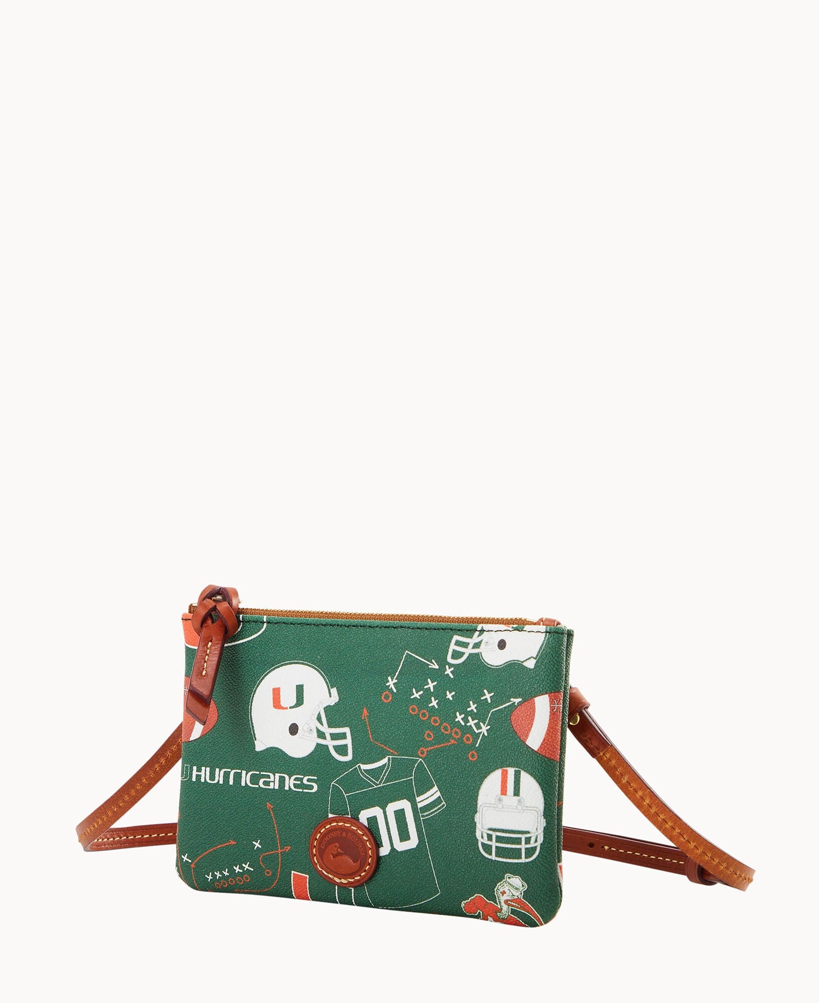 Dooney & Bourke Collegiate University of Miami Top Zip Crossbody