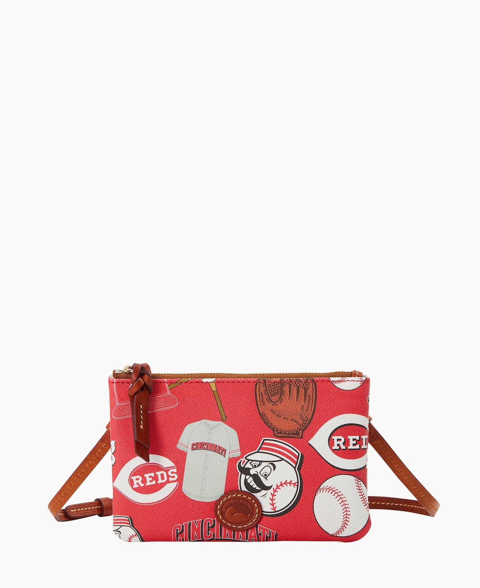 Dooney & Bourke MLB Reds Top Zip Crossbody
