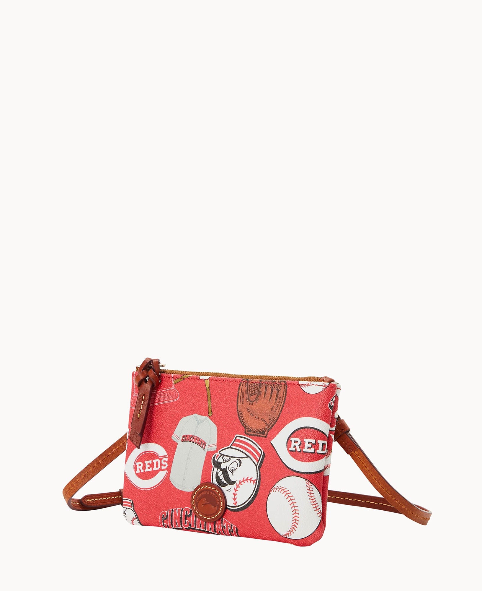 Dooney & Bourke MLB Reds Top Zip Crossbody