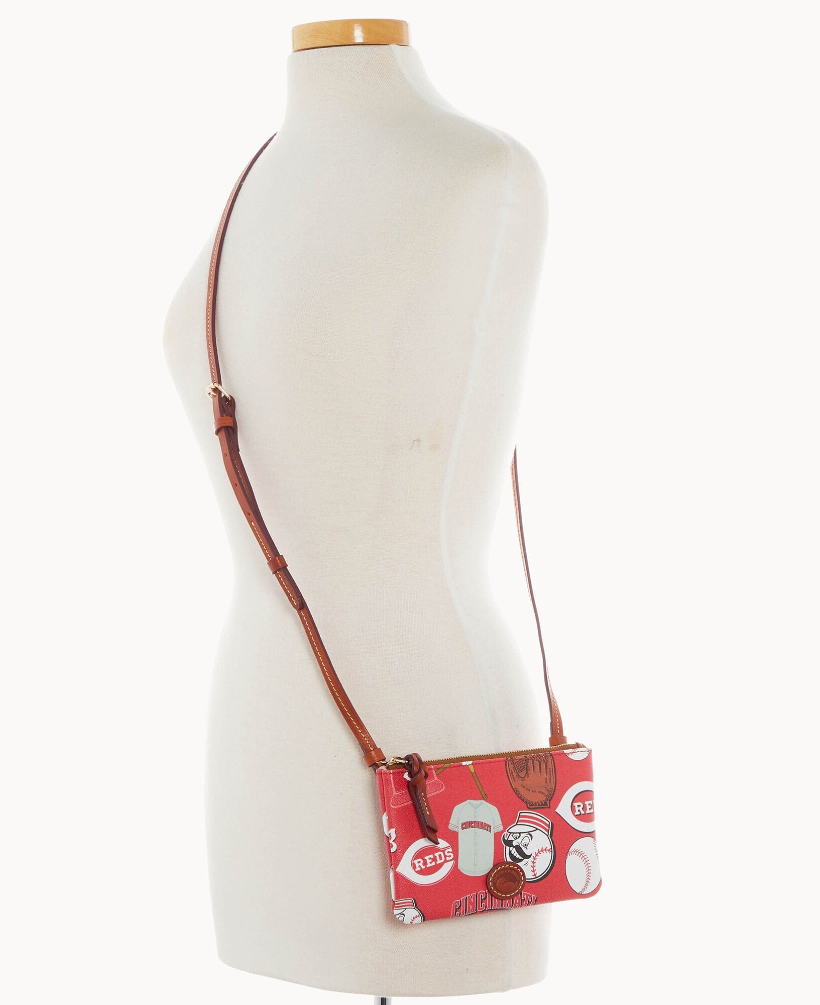 Dooney & Bourke MLB Reds Top Zip Crossbody