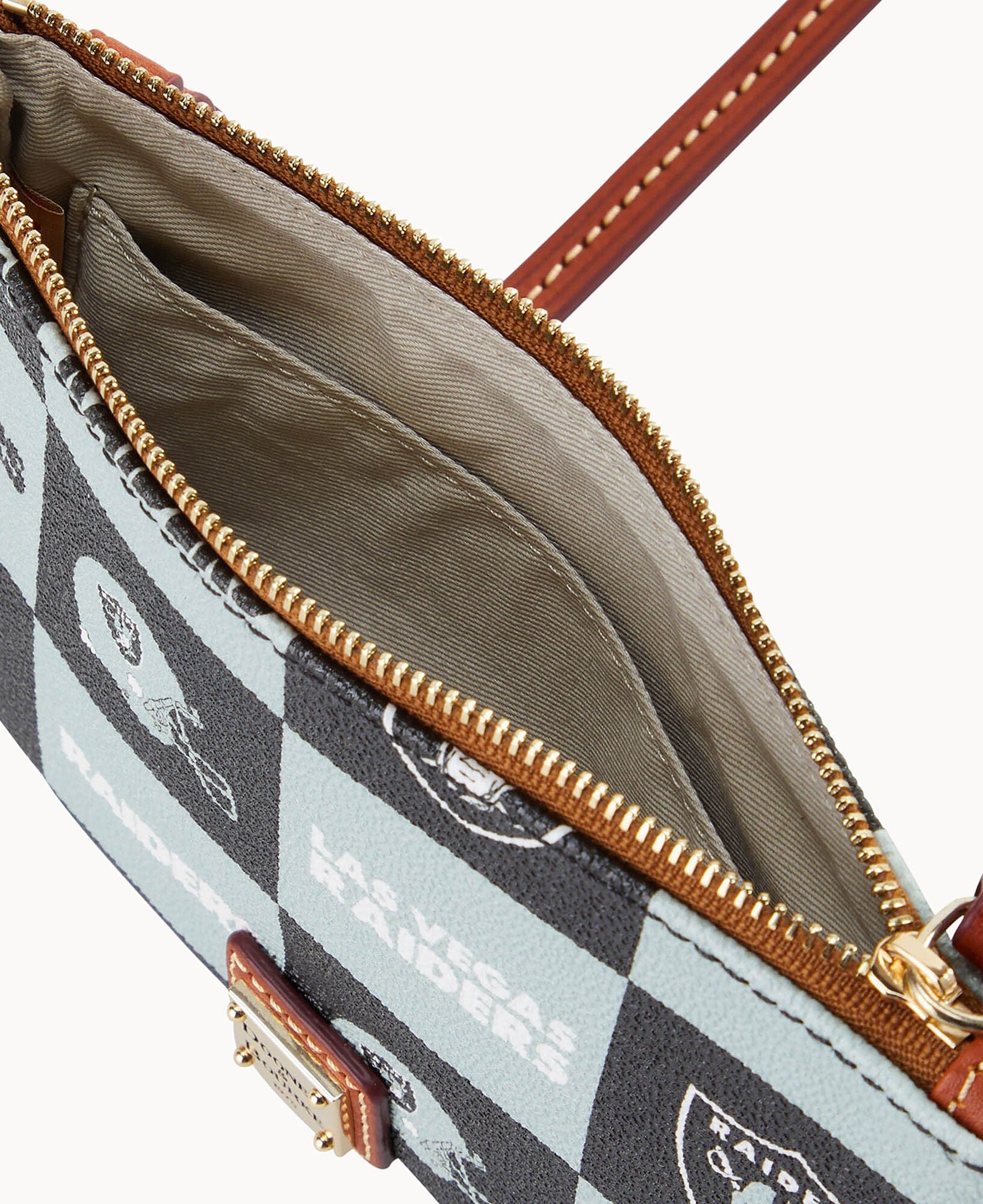 Dooney & Bourke NFL Raiders Top Zip Crossbody