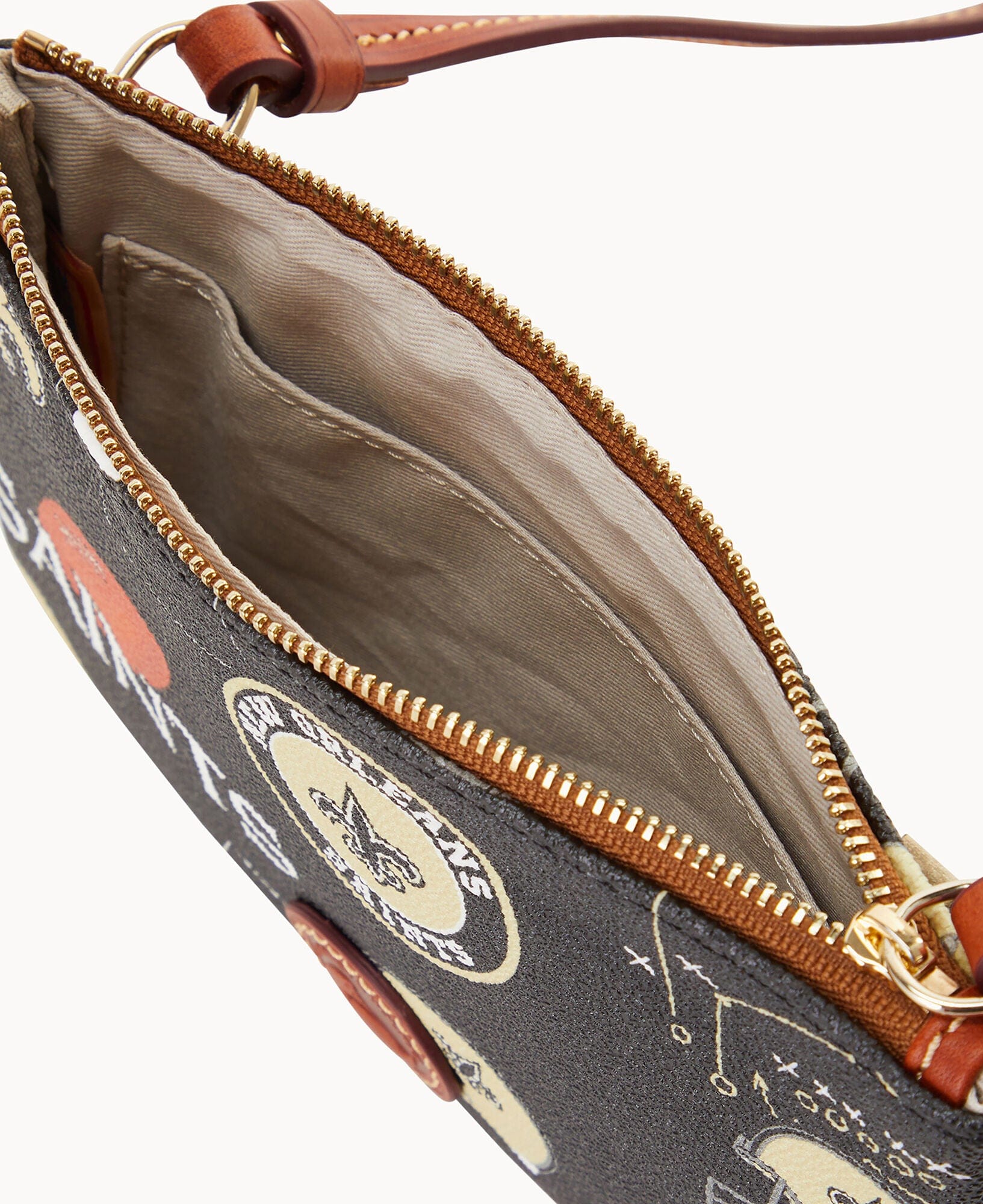 Dooney & Bourke NFL Saints Top Zip Crossbody