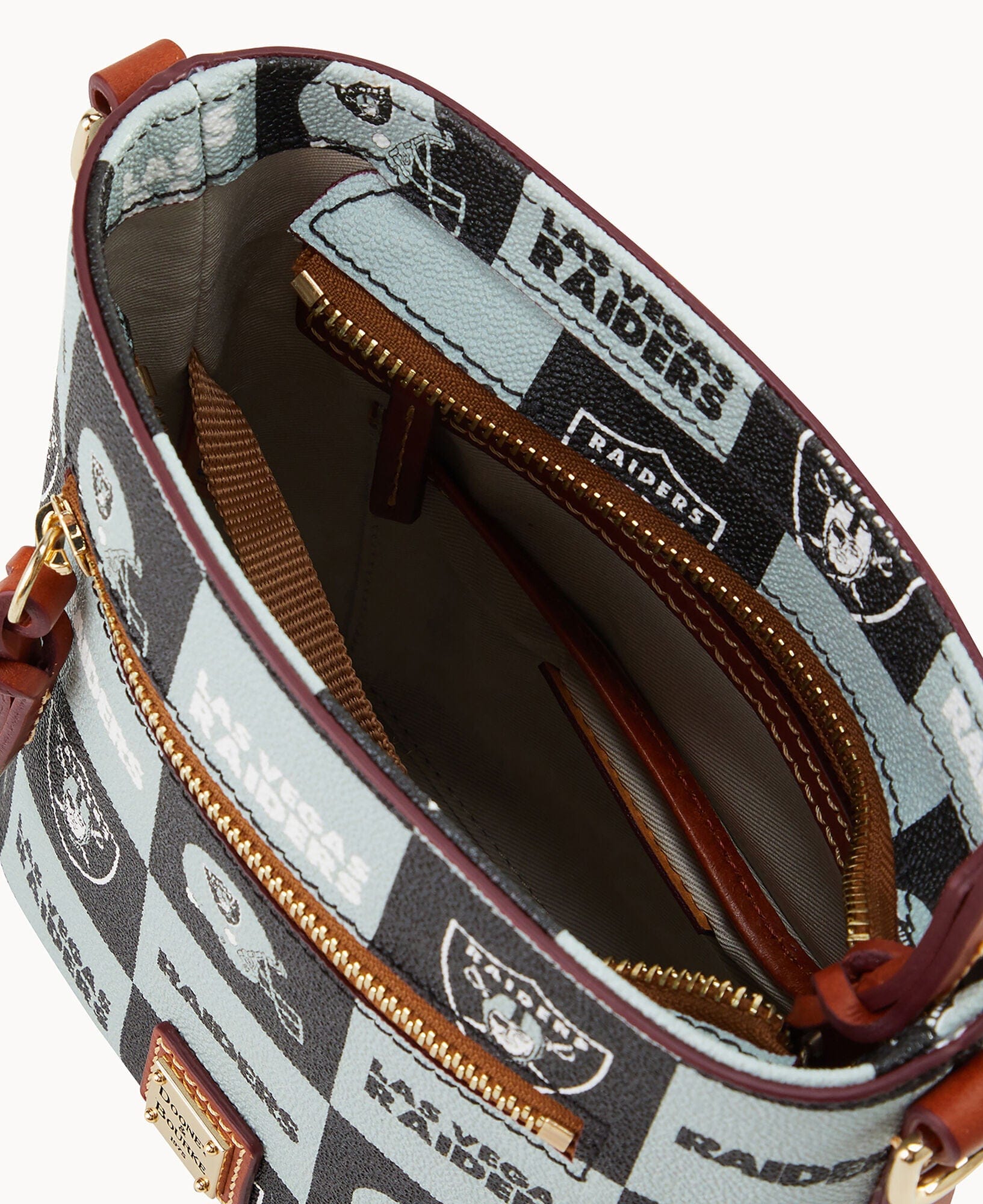 Dooney & Bourke NFL Raiders Small Zip Crossbody