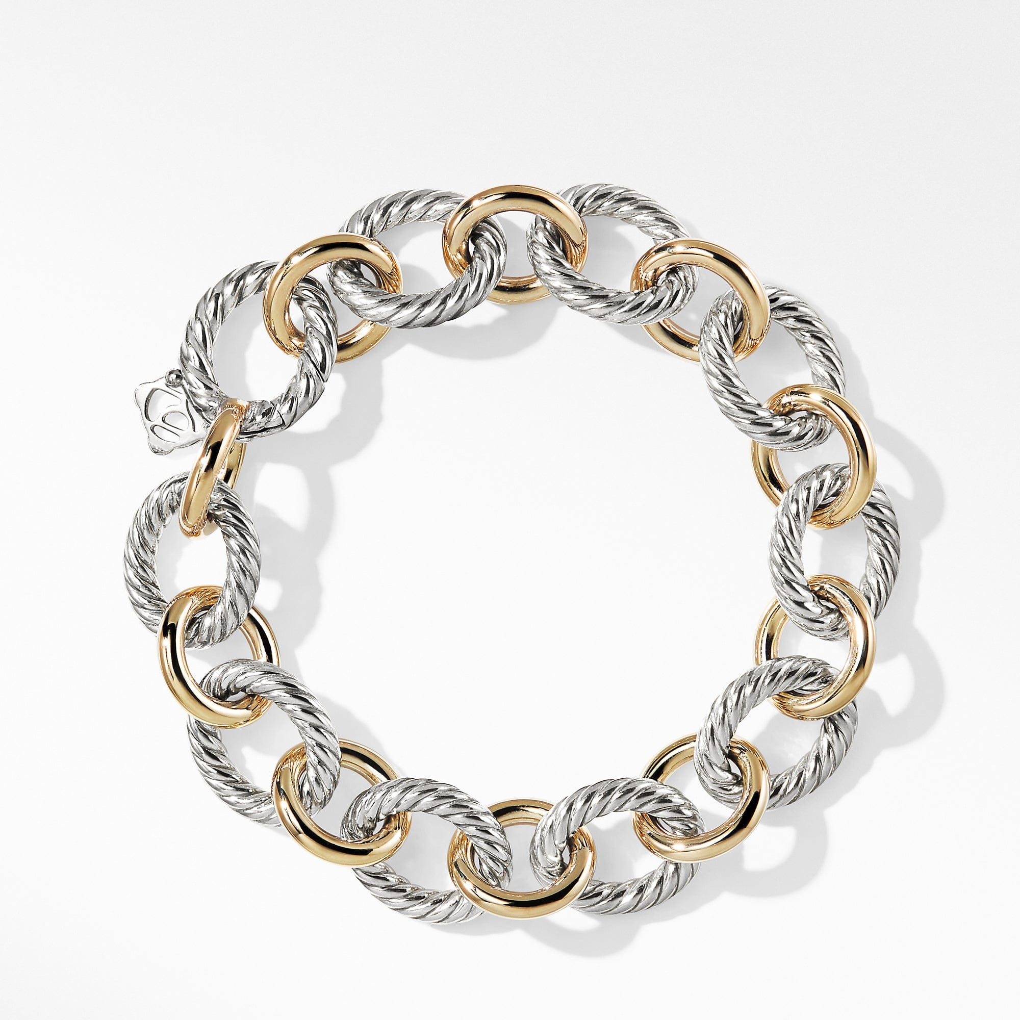 David Yurman Oval Large Link Bracelet with Gold - BC0132S8