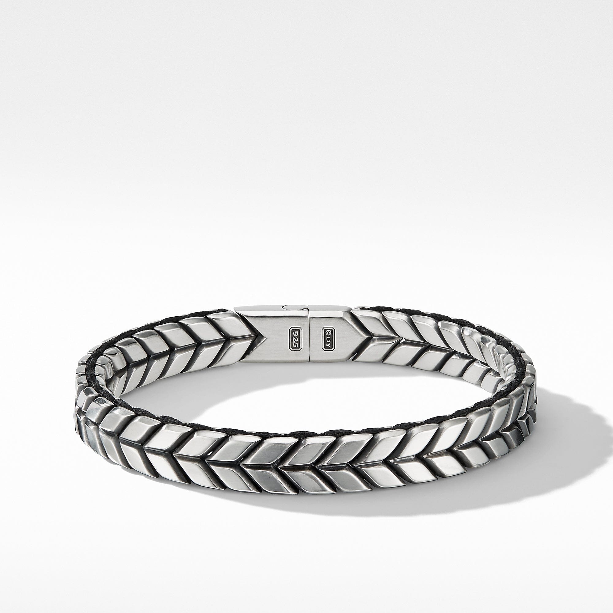 David Yurman Chevron Woven Bracelet, Size Medium