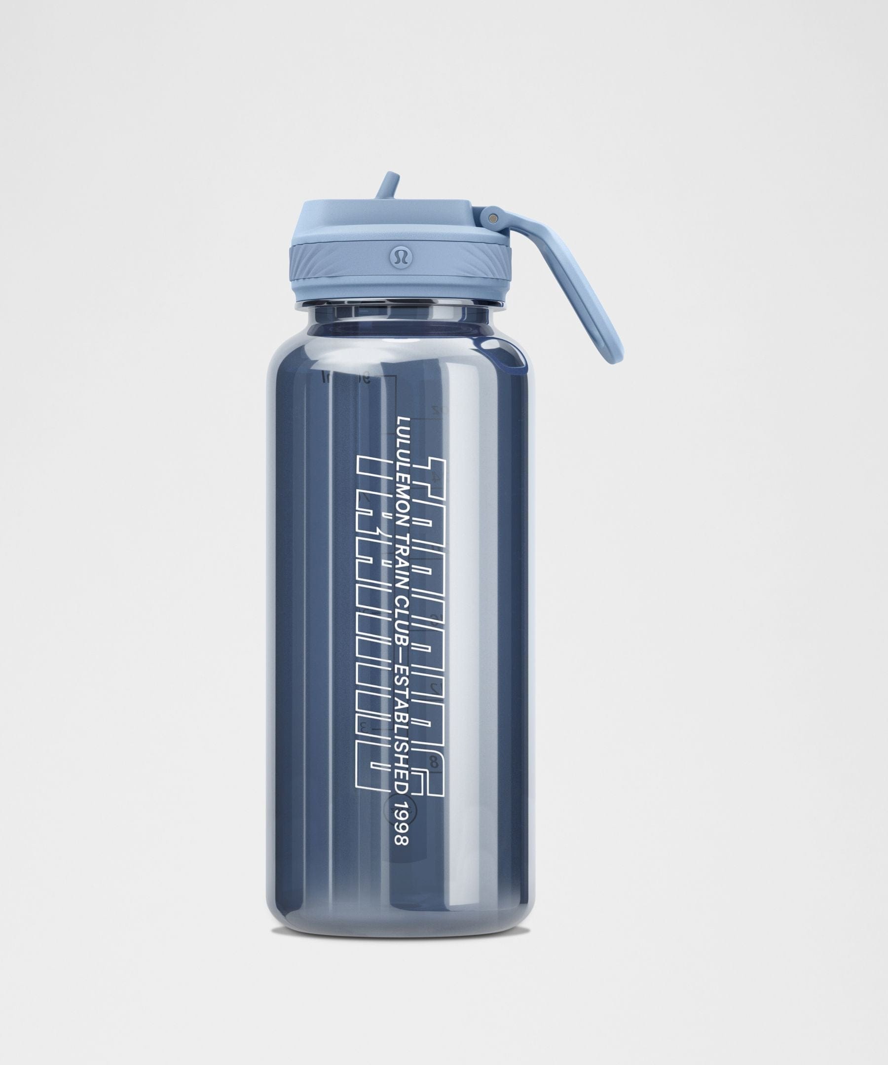 Lululemon Back to Life Clear Bottle 32 oz Straw Lid *Train Est 1998