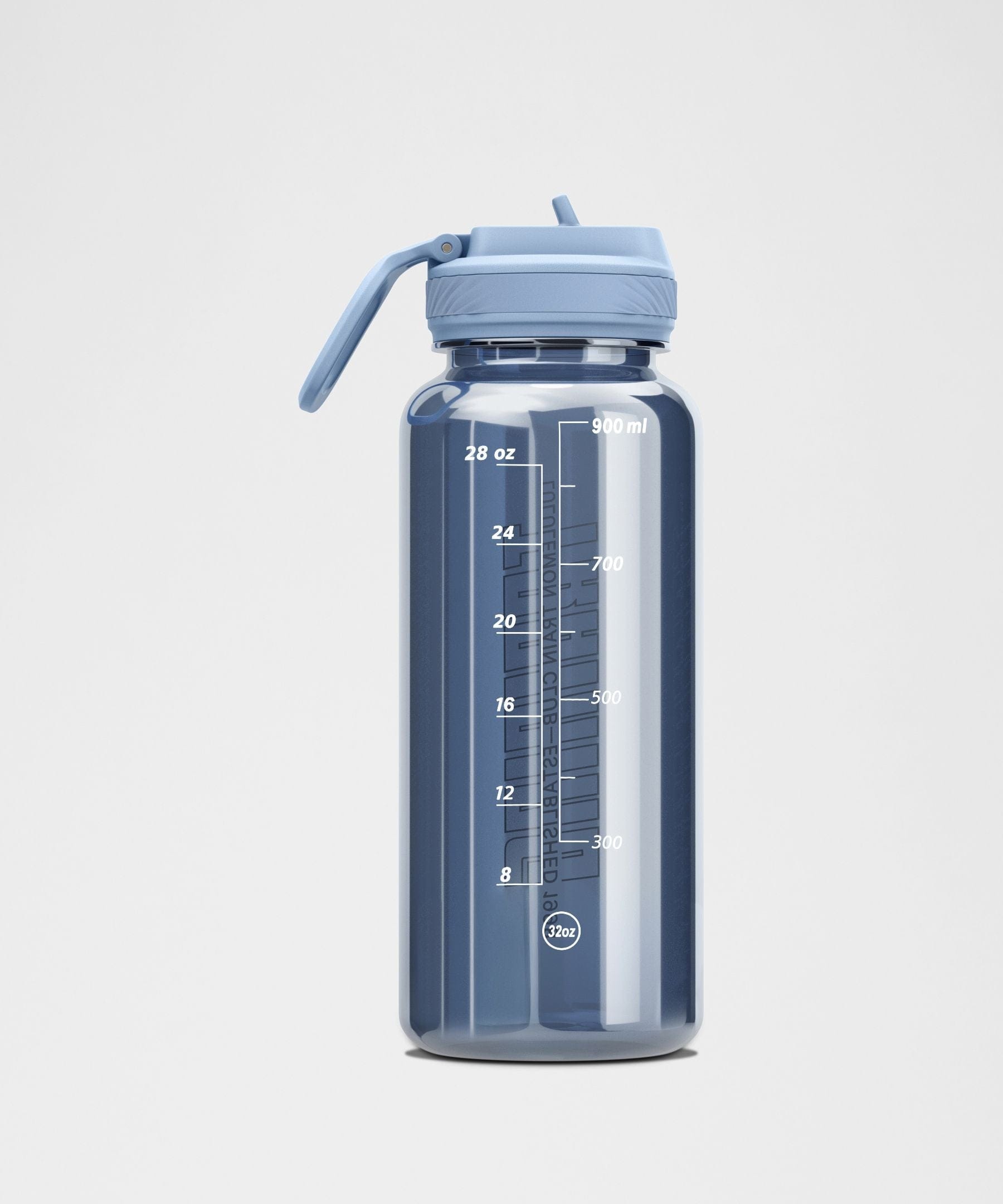 Lululemon Back to Life Clear Bottle 32 oz Straw Lid *Train Est 1998