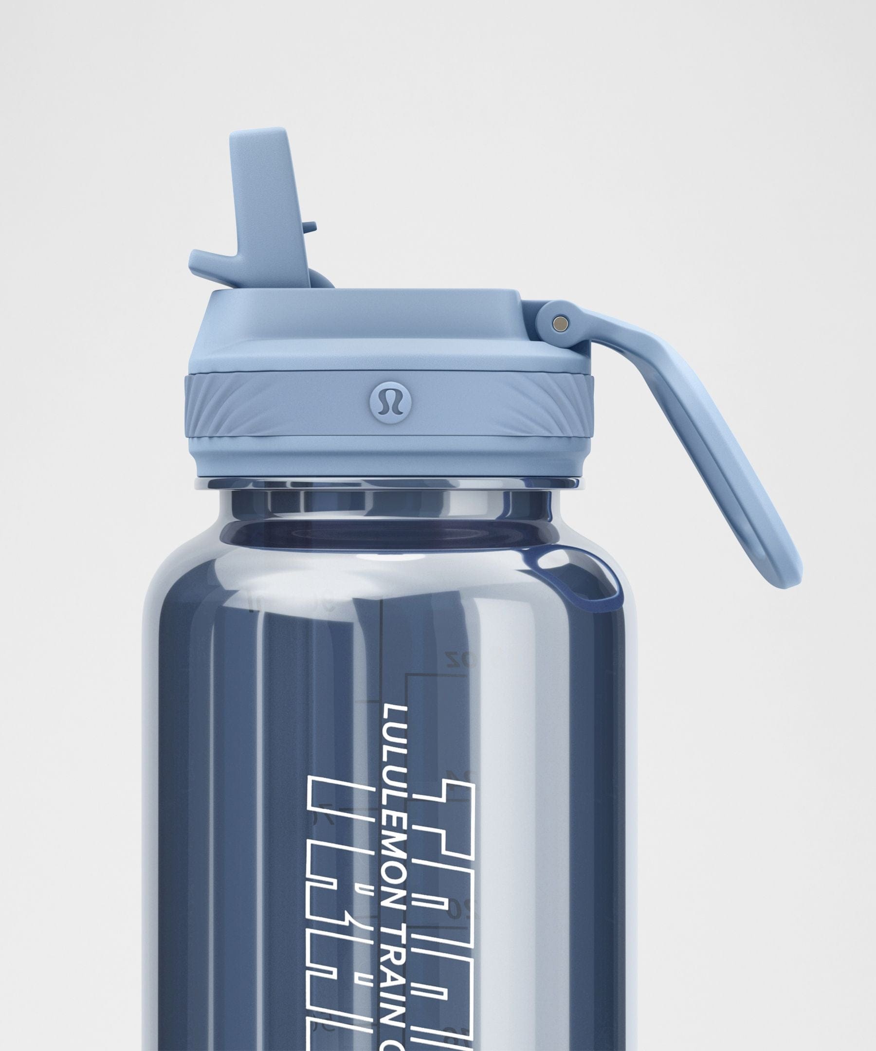 Lululemon Back to Life Clear Bottle 32 oz Straw Lid *Train Est 1998