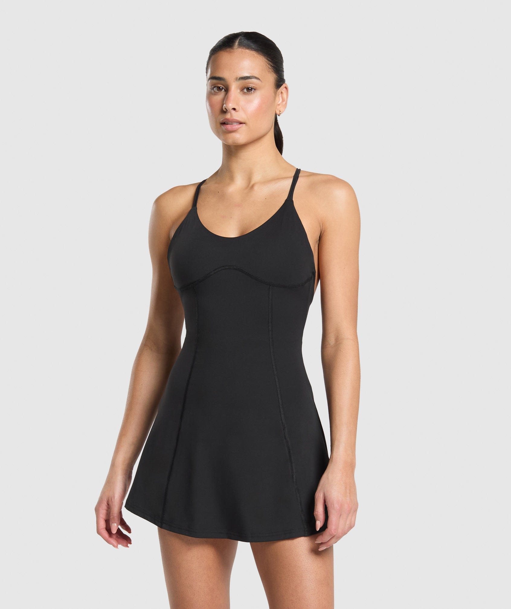 Gymshark Women's Gymshark Strappy 2 - In - 1 Dress Black