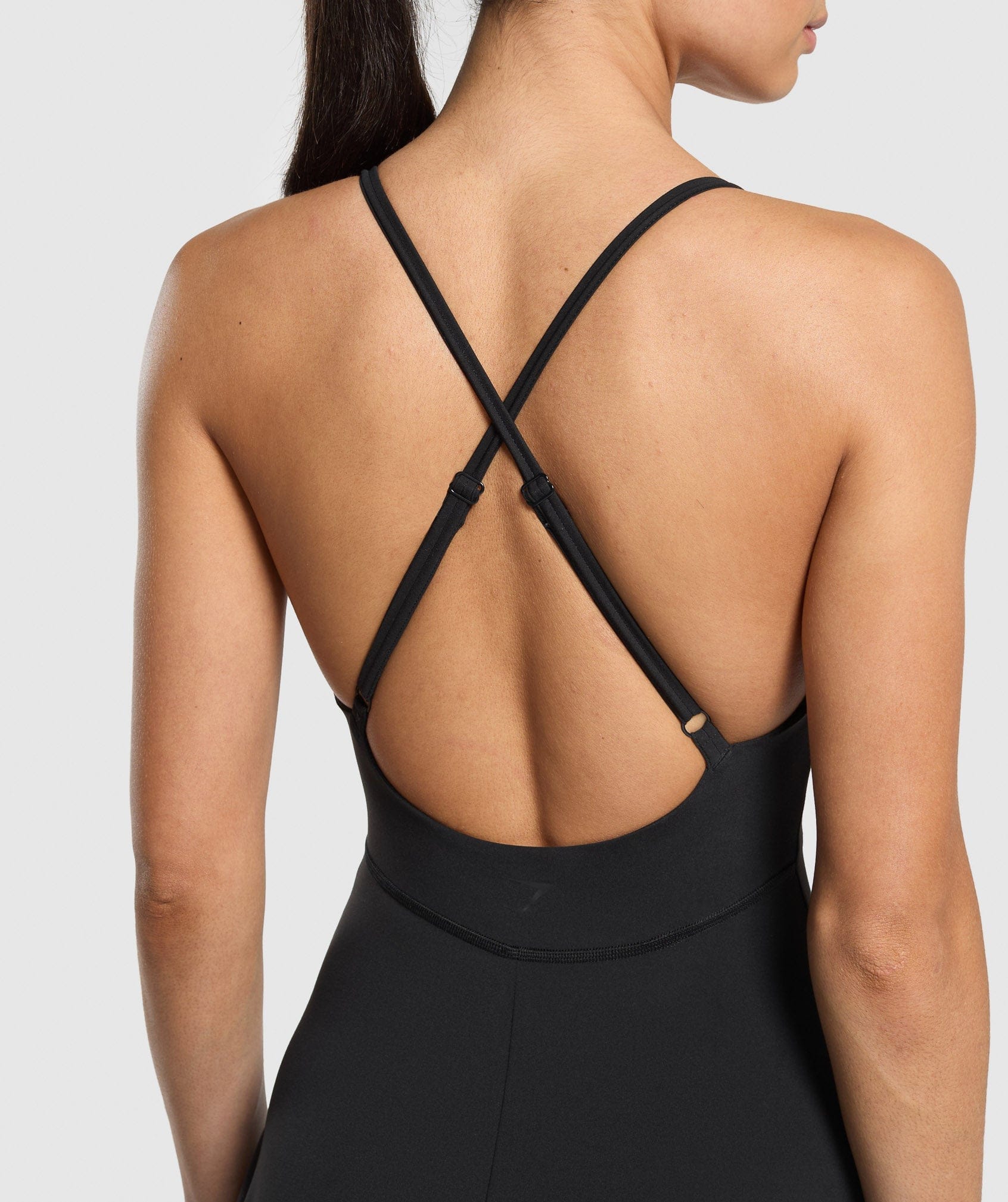 Gymshark Women's Gymshark Strappy 2 - In - 1 Dress Black